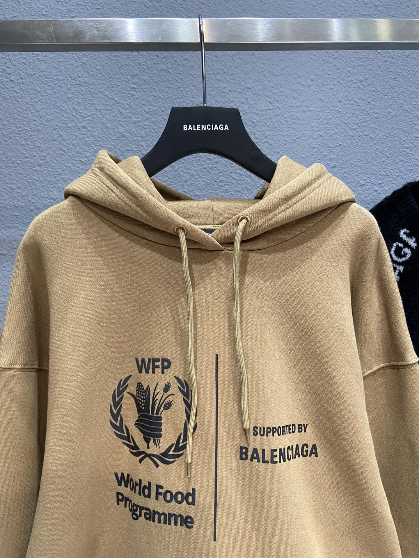 Balenciaga Hoodie WFP Medium Fit Hoodie in Beige 