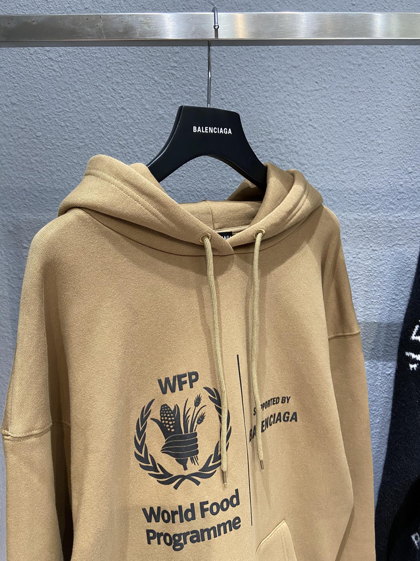 Balenciaga Hoodie WFP Medium Fit Hoodie in Beige 