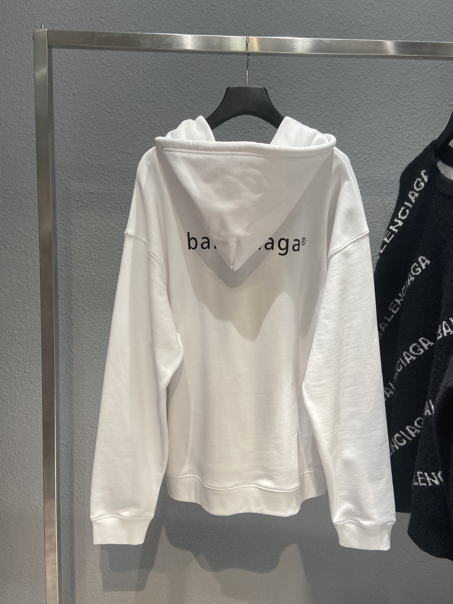 Balenciaga Hoodie Resorts Zip-up in White