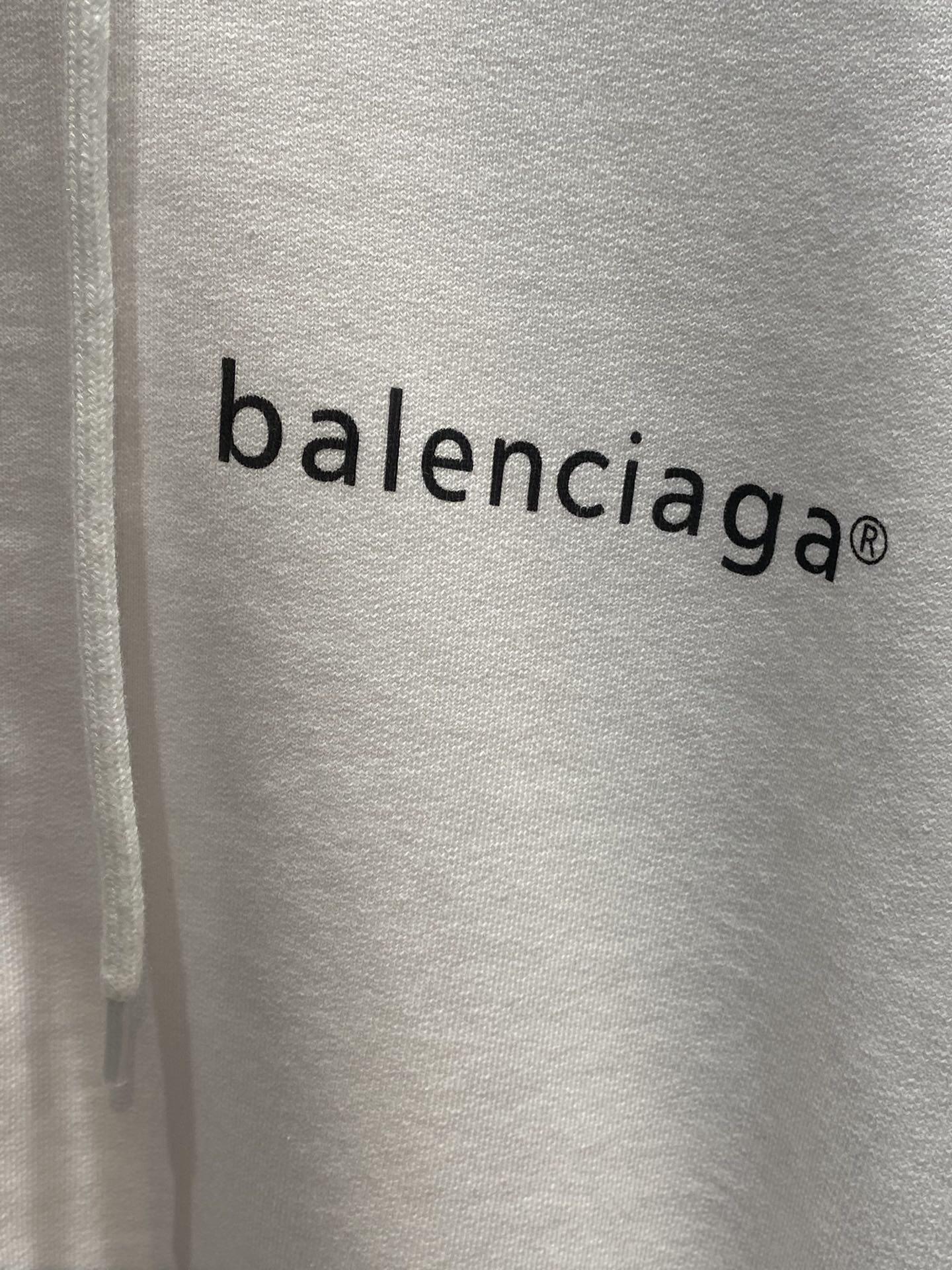 Balenciaga Hoodie Resorts Zip-up in White