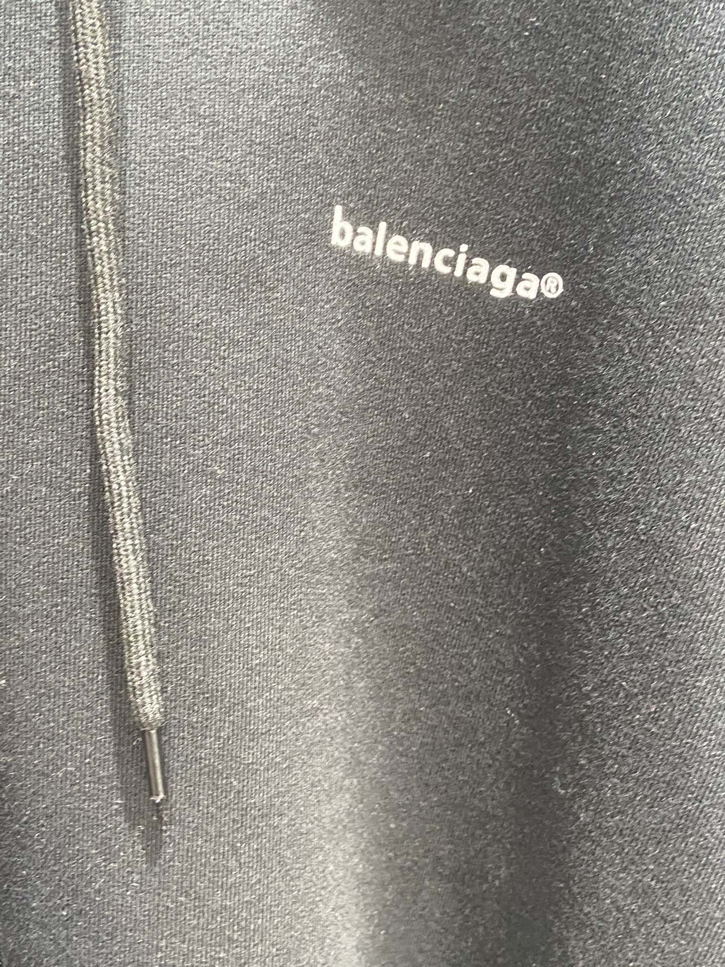 Balenciaga Hoodie Resorts Zip-up in Black