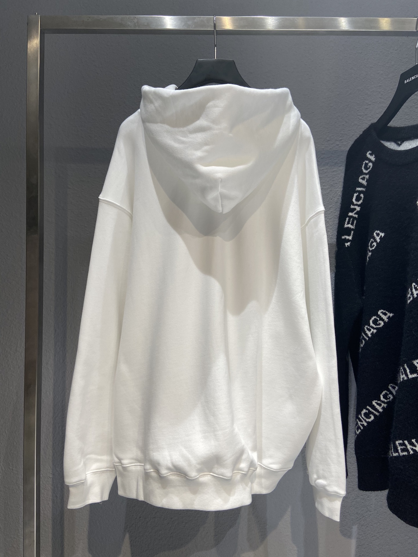 Balenciaga Hoodie Printed in White