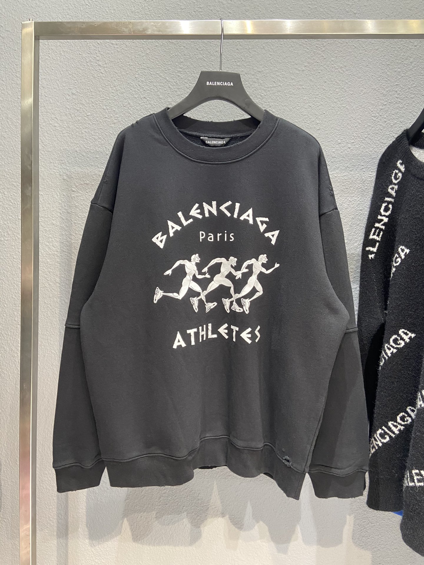 Balenciaga Hoodie Printed in Black