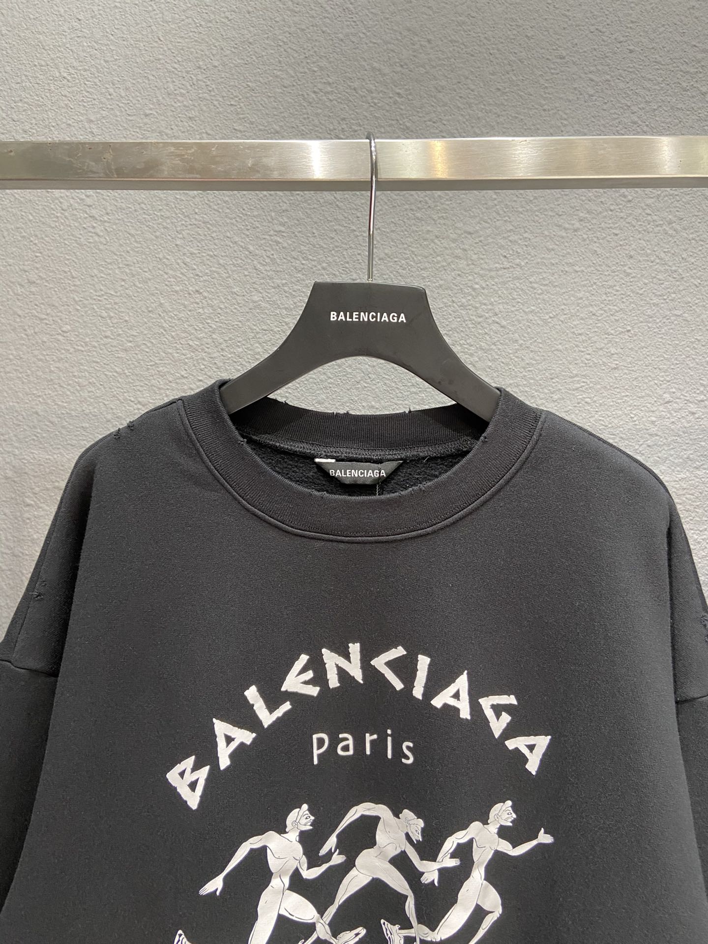 Balenciaga Hoodie Printed in Black