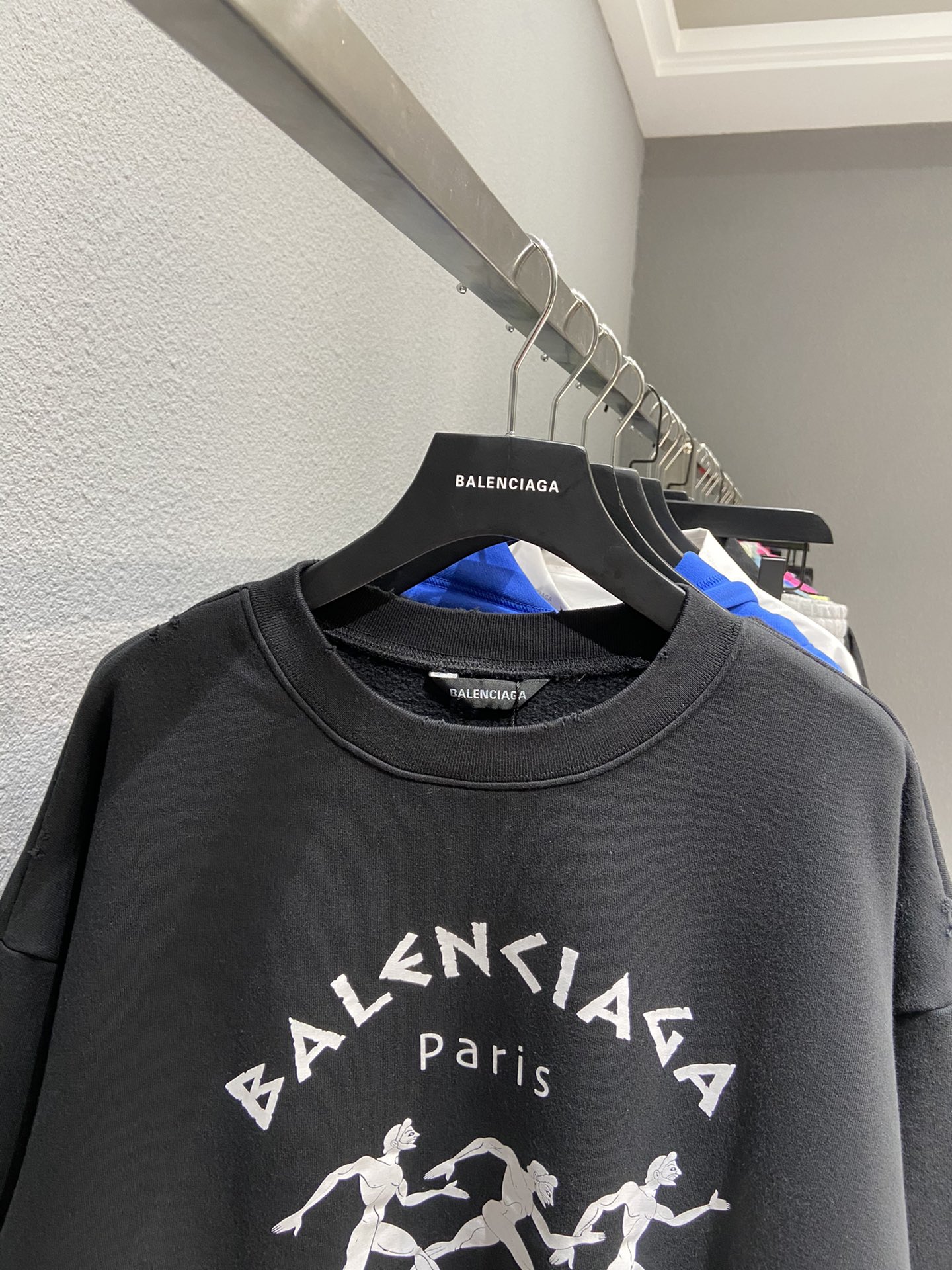 Balenciaga Hoodie Printed in Black