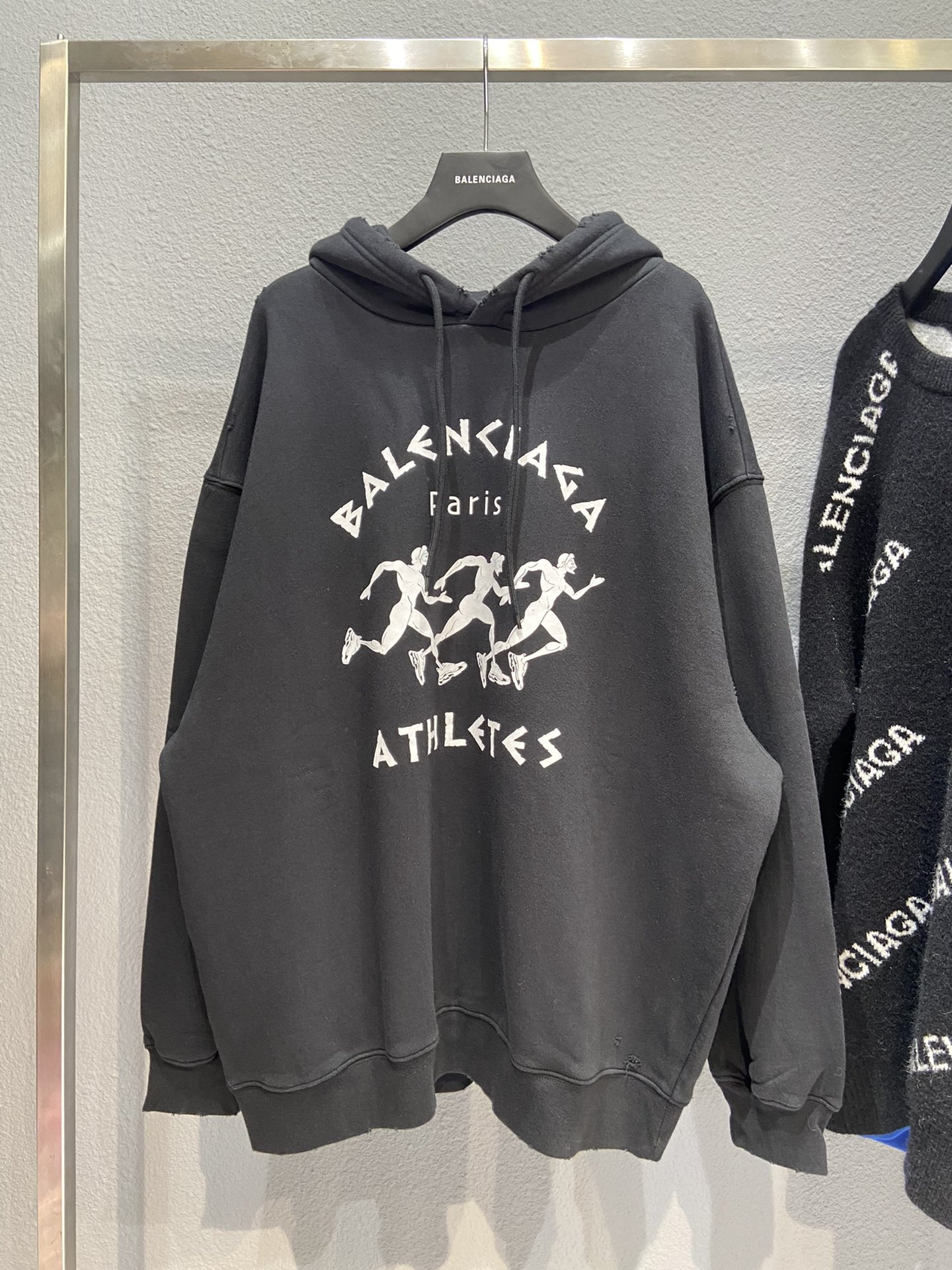 Balenciaga Hoodie Printed in Black