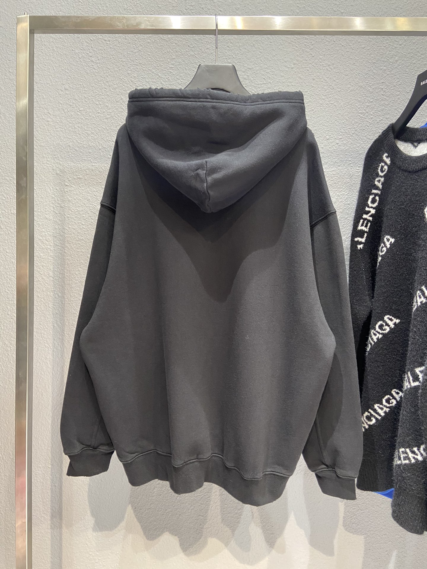 Balenciaga Hoodie Printed in Black