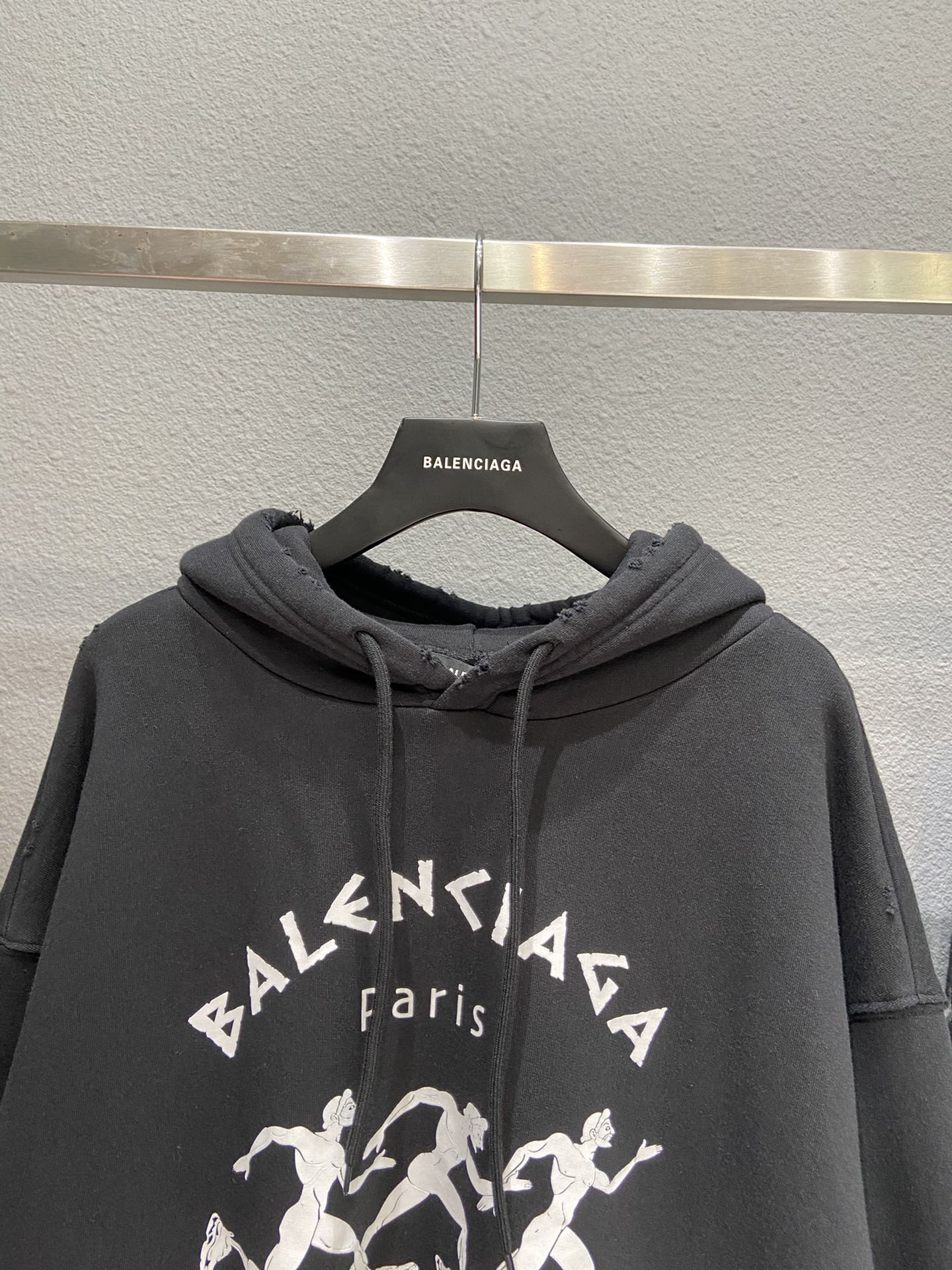 Balenciaga Hoodie Printed in Black