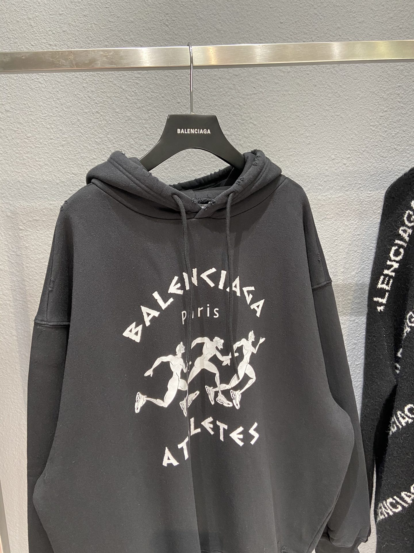 Balenciaga Hoodie Printed in Black