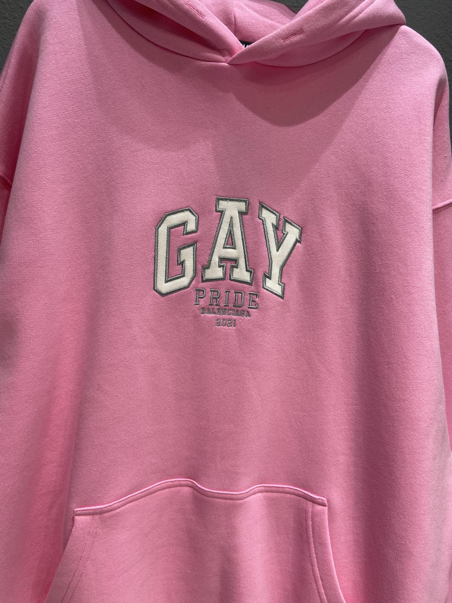 Balenciaga Hoodie Pride Boxy in Pink