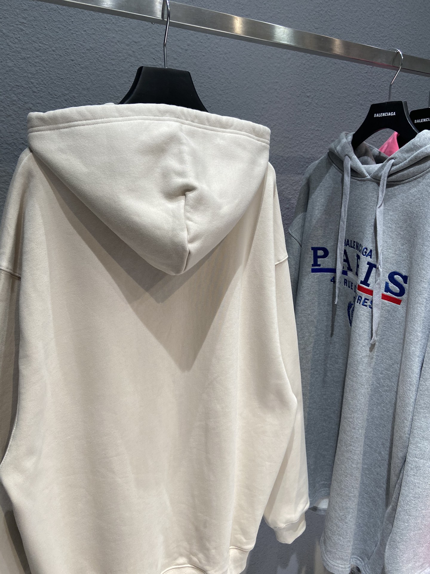 Balenciaga Hoodie Paris in Cream