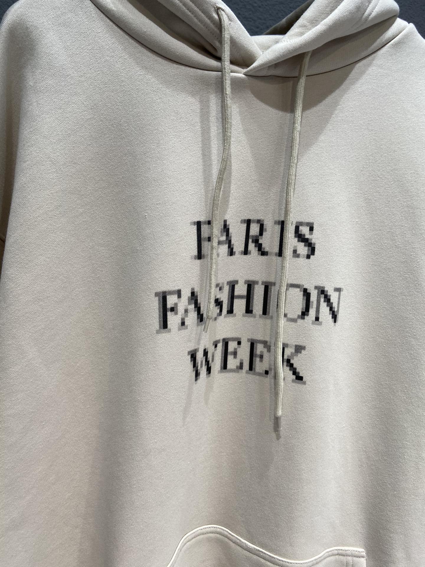 Balenciaga Hoodie Paris in Cream