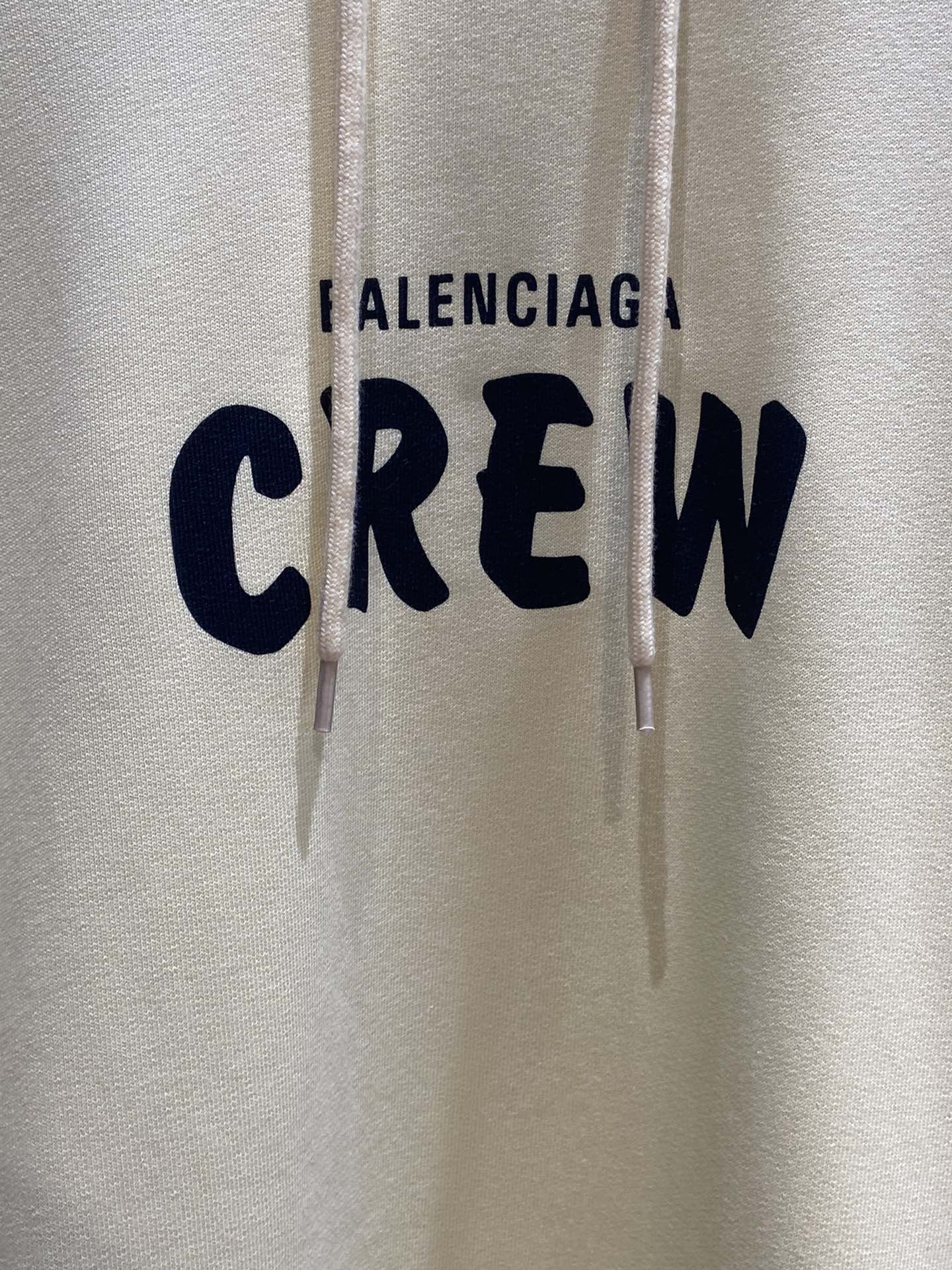 Balenciaga Hoodie Logo Medium Fit in Yellow