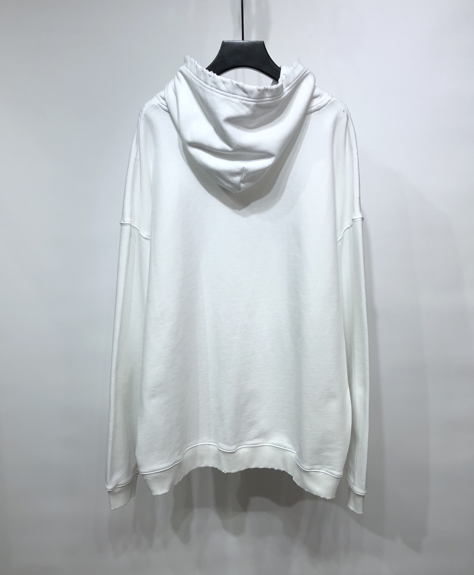 Balenciaga Hoodie Logo Medium Fit in White