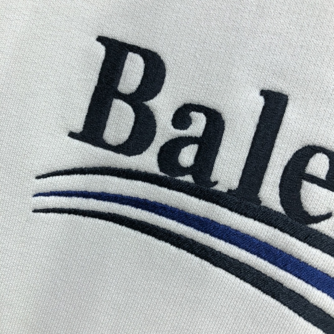 Balenciaga Hoodie Logo Medium Fit in White