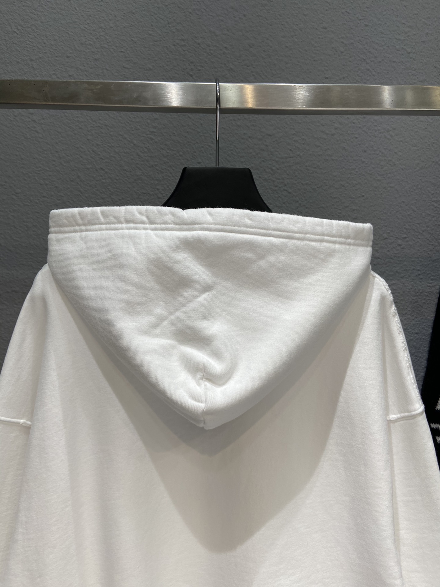 Balenciaga Hoodie Logo Medium Fit in White