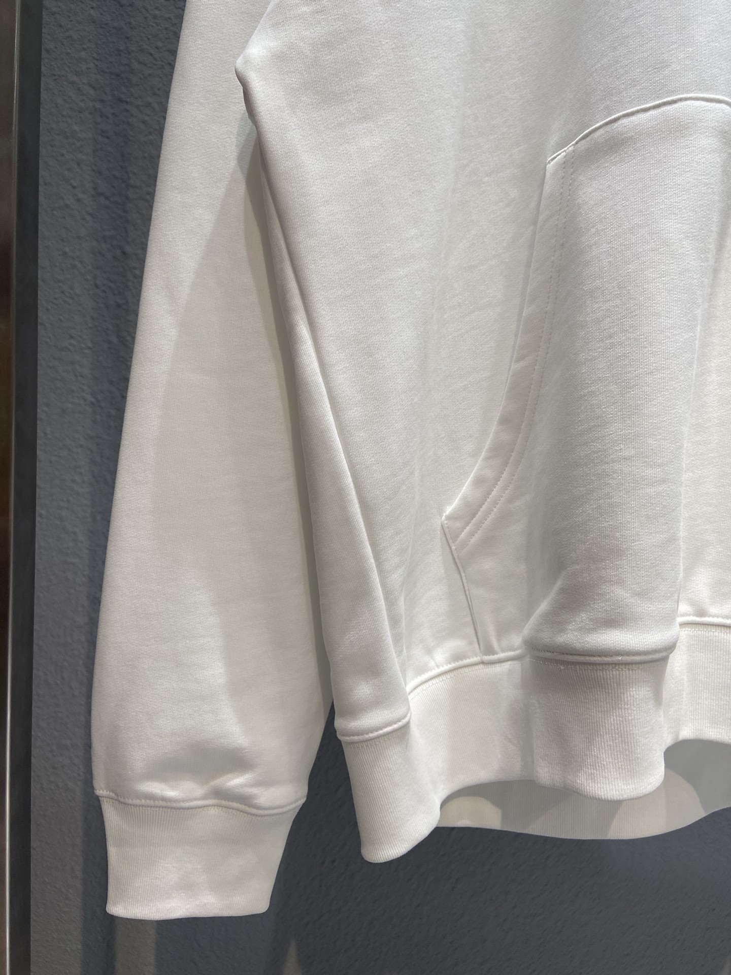 Balenciaga Hoodie Logo Medium Fit in White