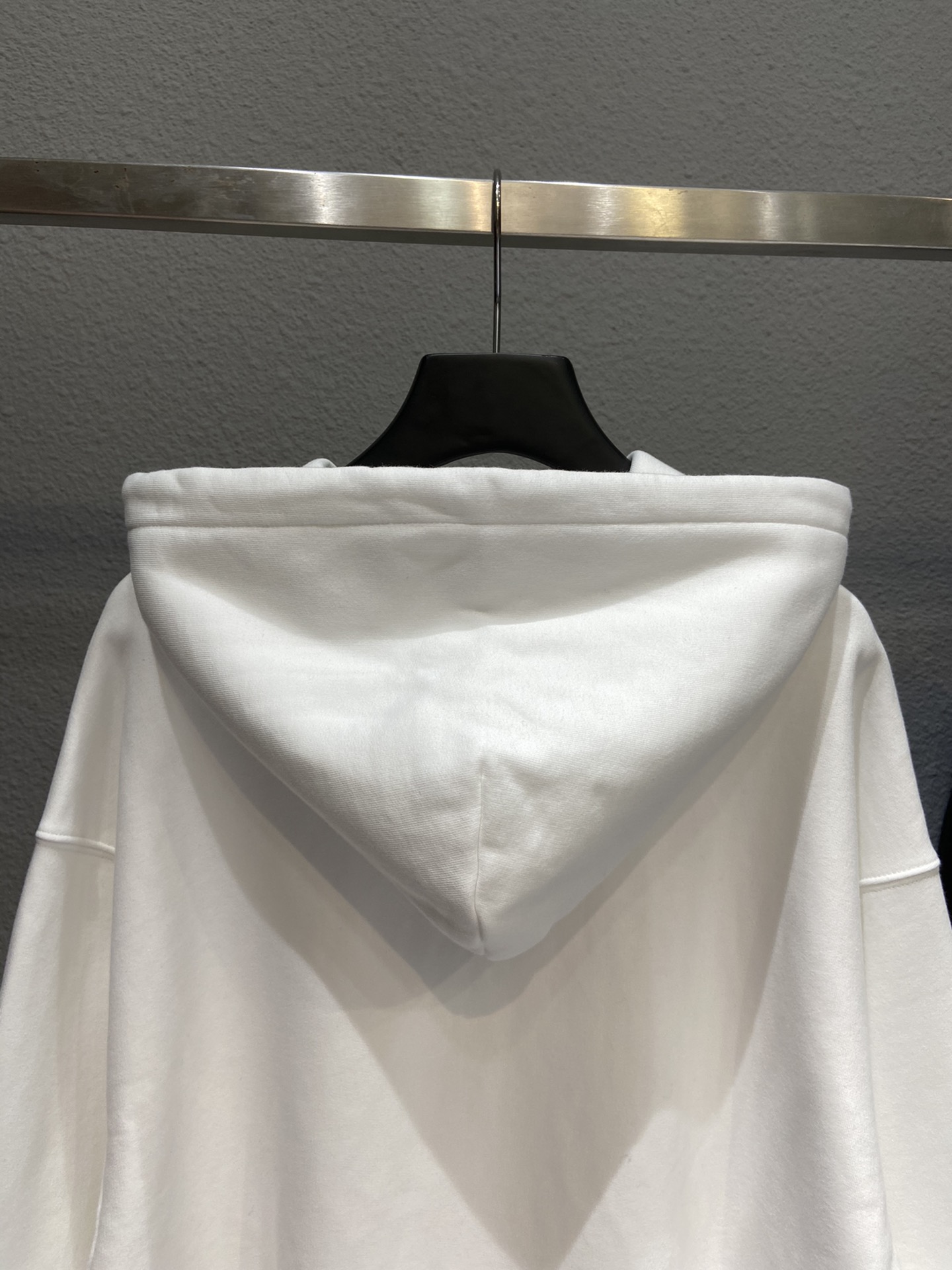 Balenciaga Hoodie Logo Medium Fit in White