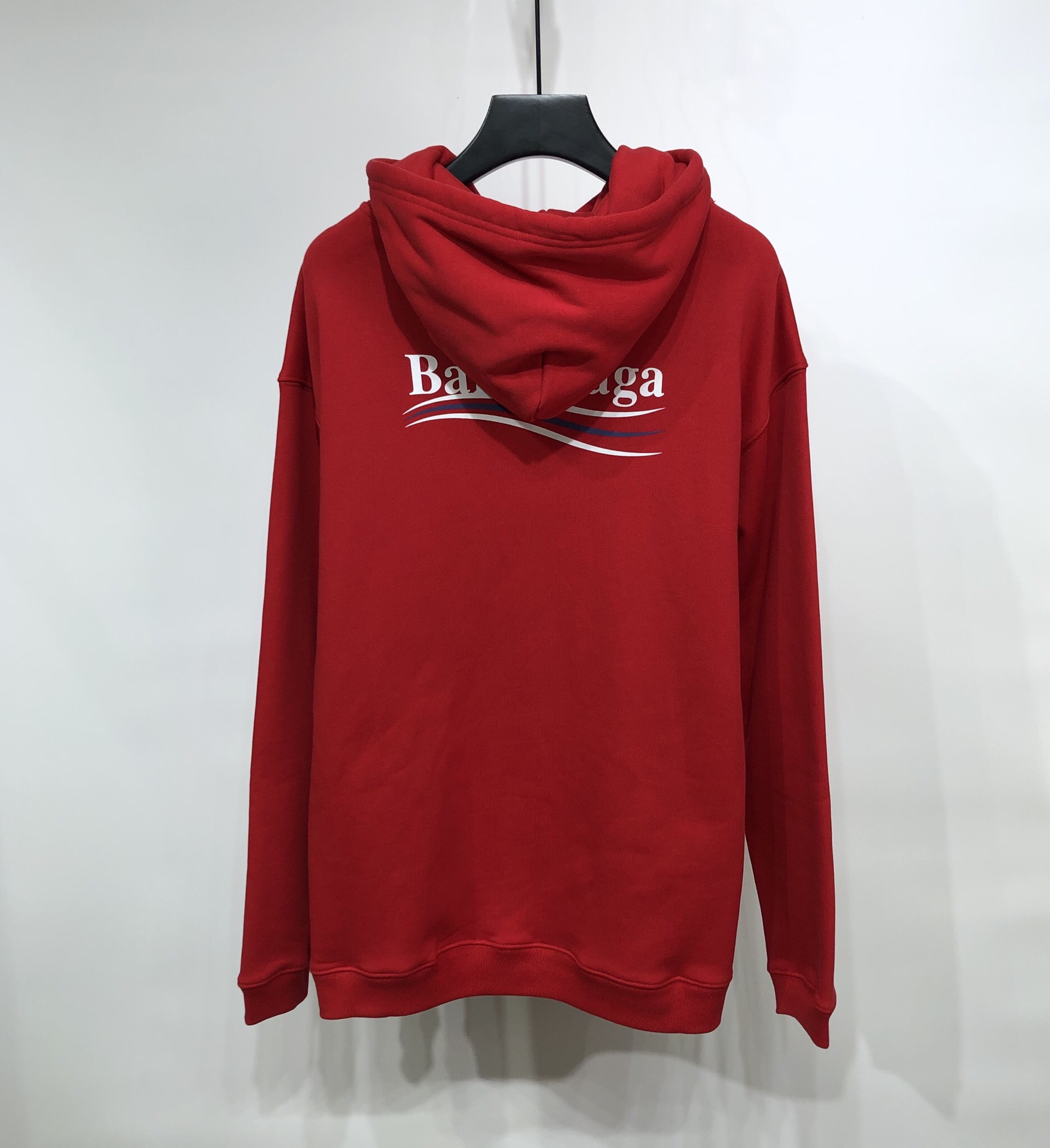 Balenciaga Hoodie Logo Medium Fit in Red