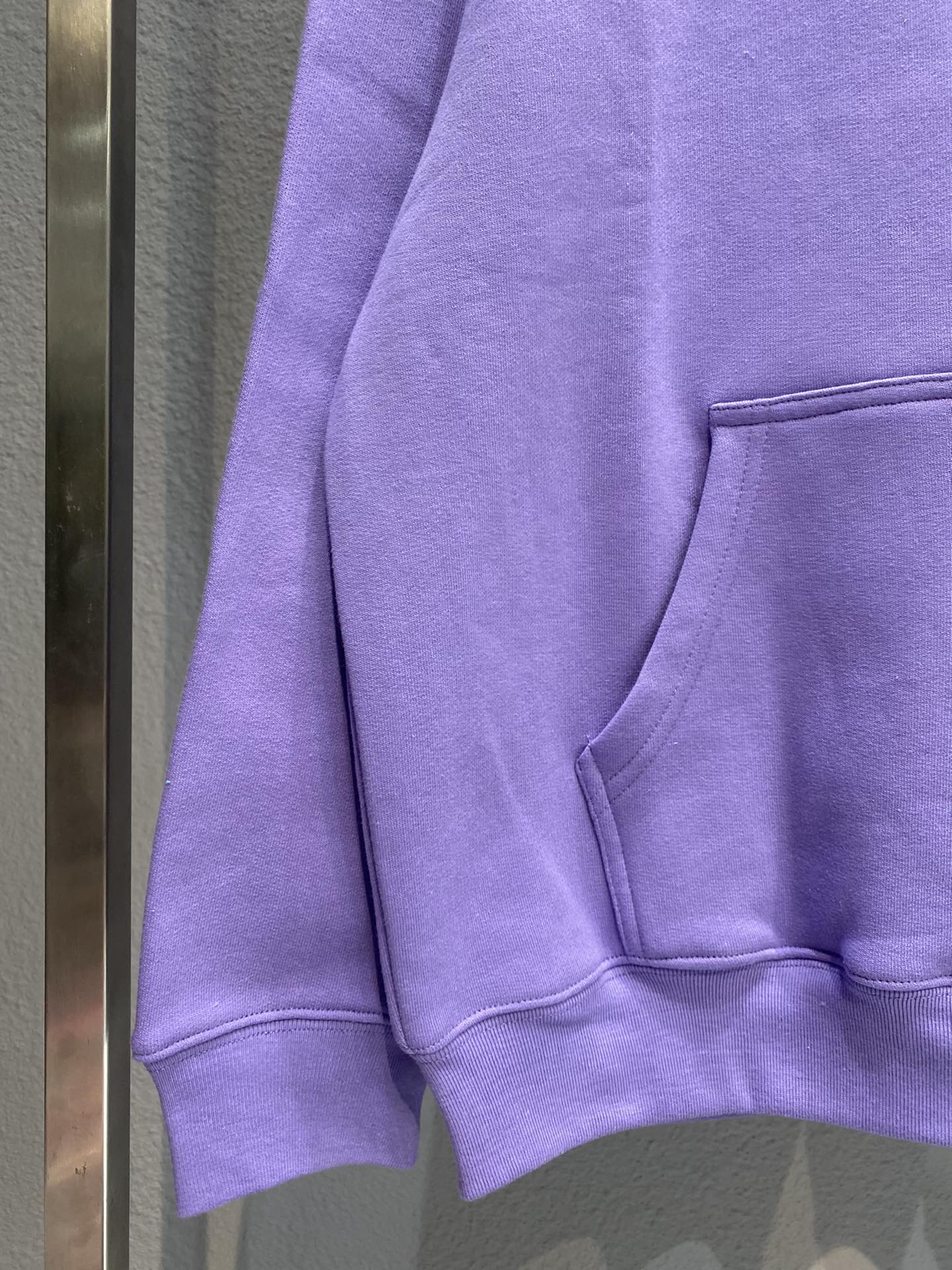 Balenciaga Hoodie Logo Medium Fit in Purple