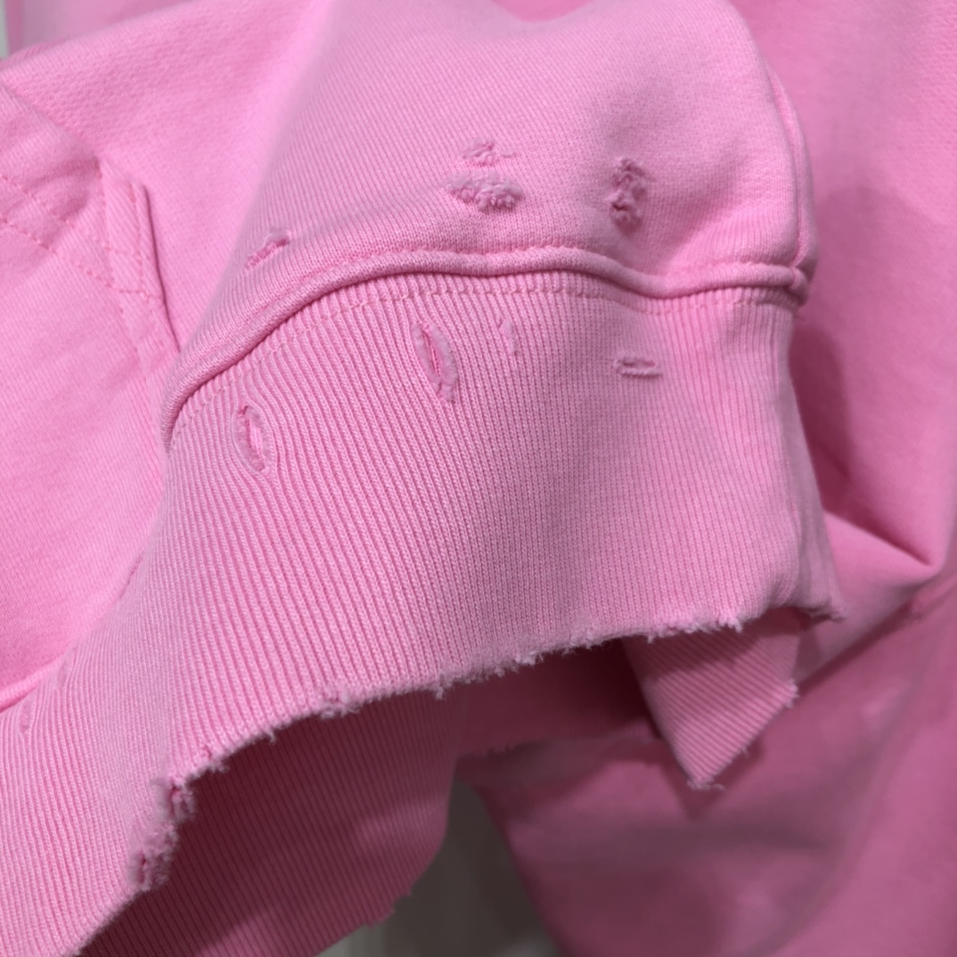 Balenciaga Hoodie Logo Medium Fit in Pink