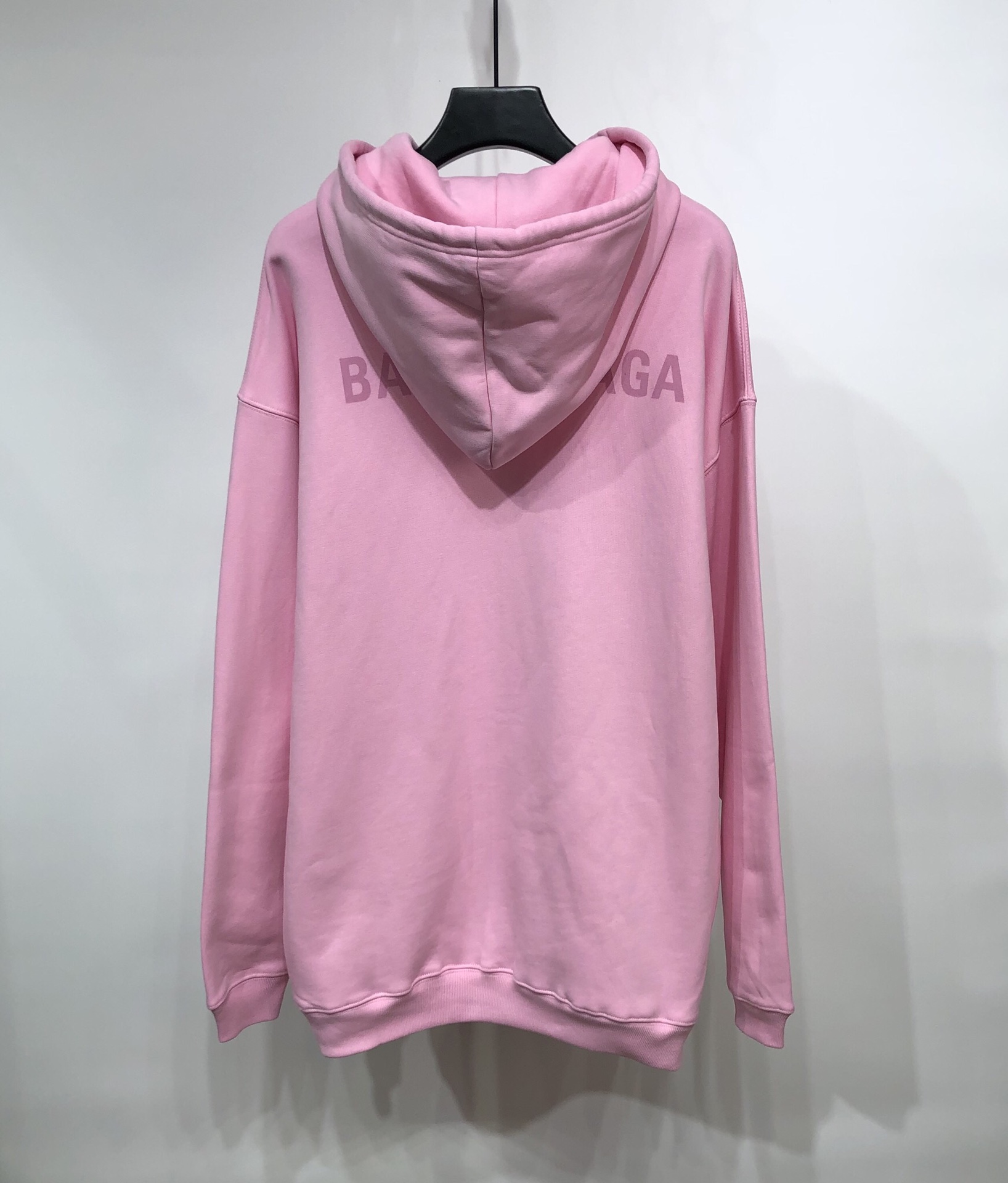 Balenciaga Hoodie Logo Medium Fit in Pink