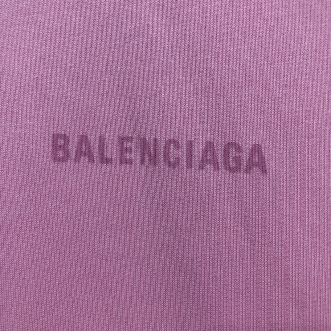 Balenciaga Hoodie Logo Medium Fit in Pink