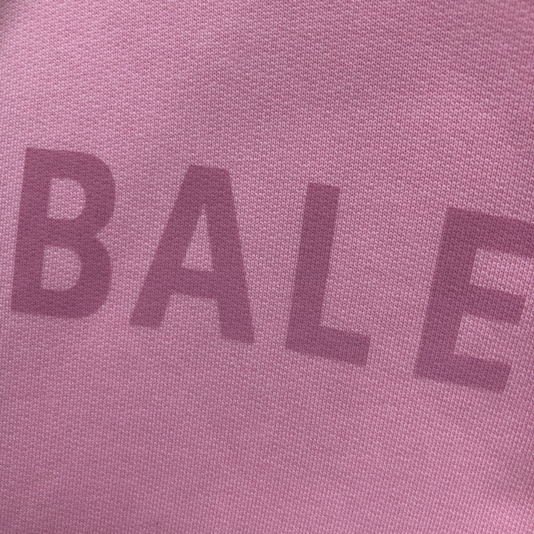 Balenciaga Hoodie Logo Medium Fit in Pink