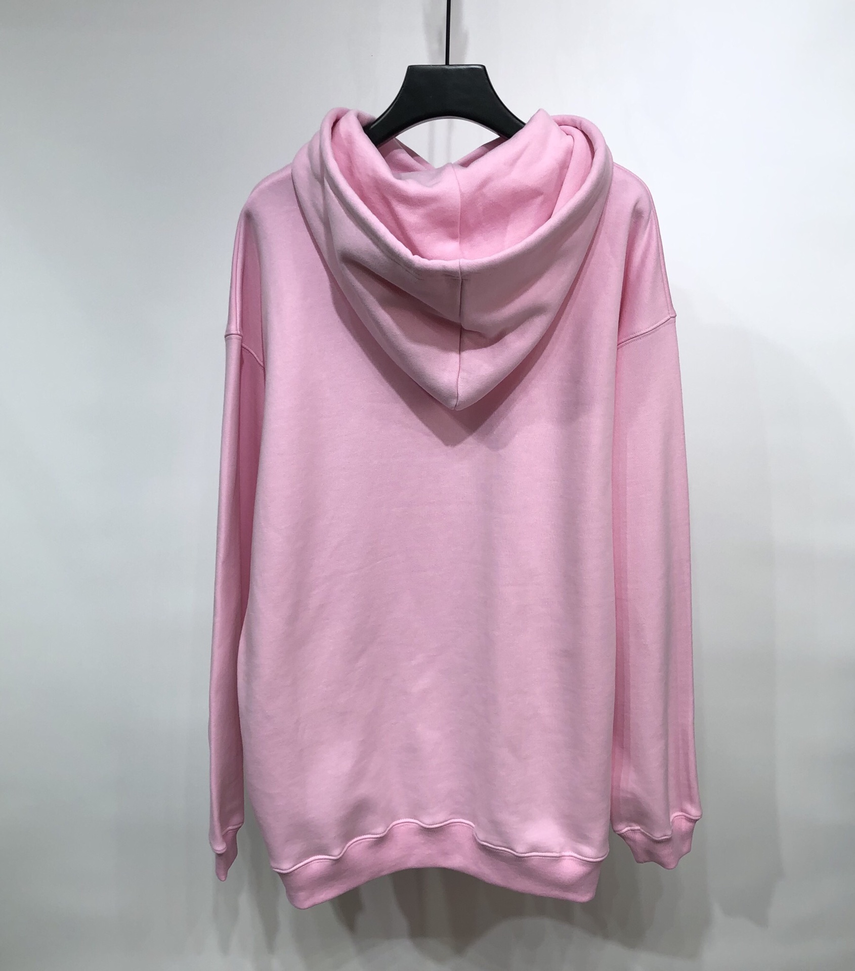 Balenciaga Hoodie Logo Medium Fit in Pink