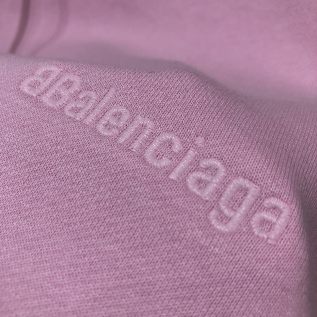 Balenciaga Hoodie Logo Medium Fit in Pink