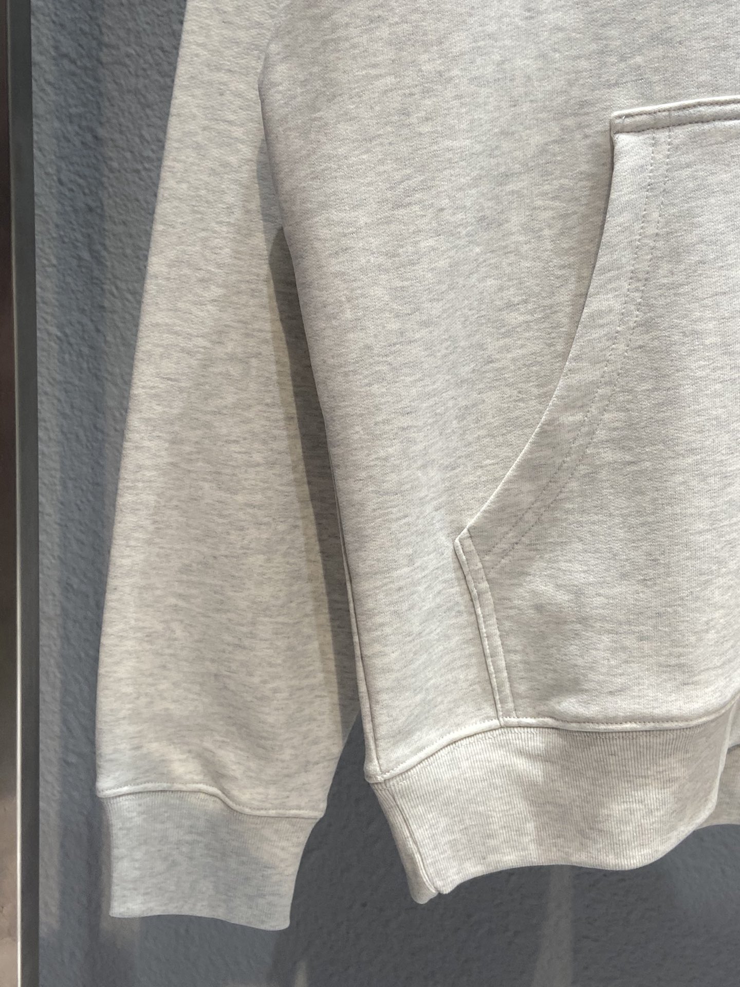 Balenciaga Hoodie Logo Medium Fit in Gray