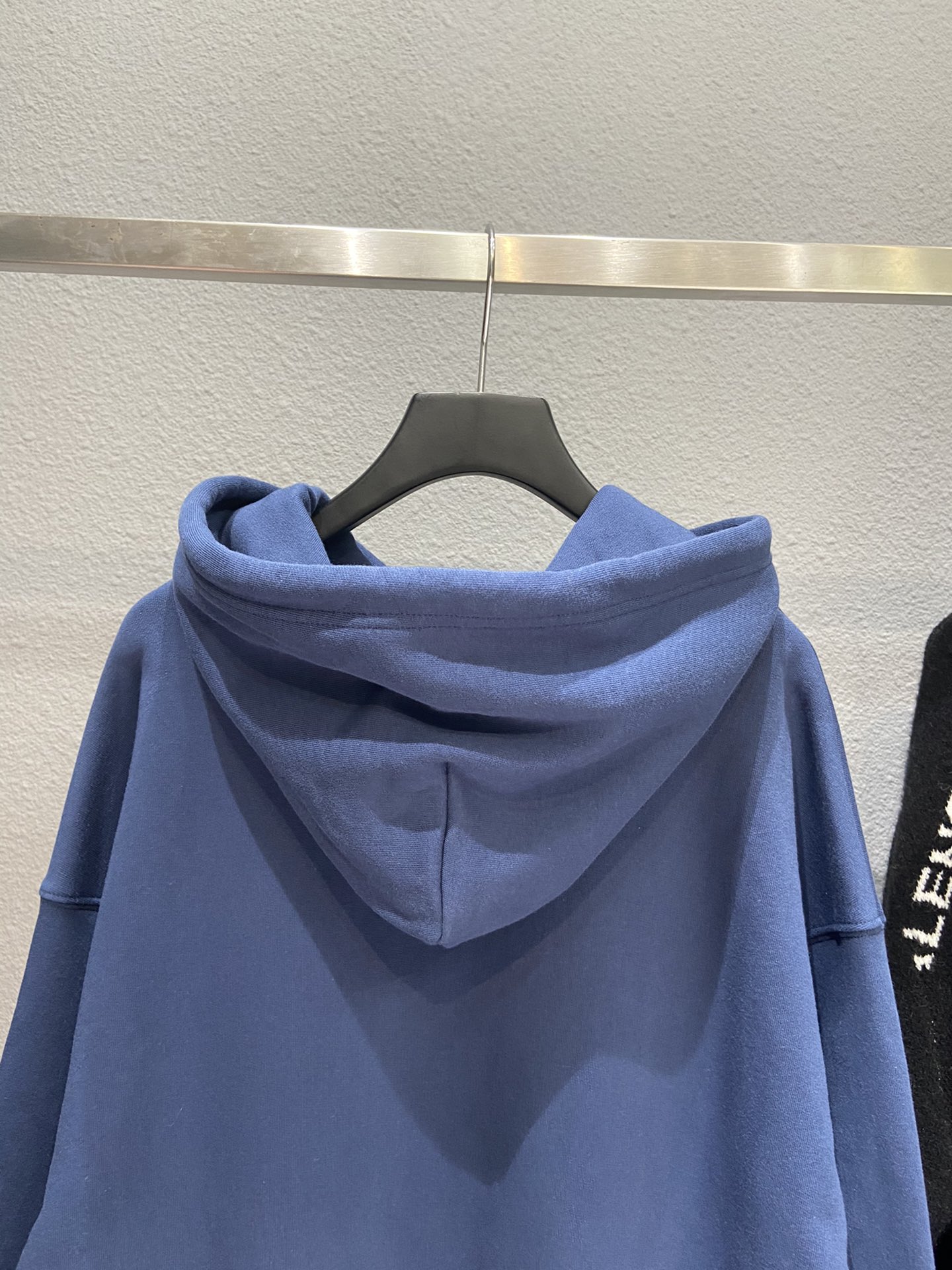 Balenciaga Hoodie Logo Medium Fit in Blue