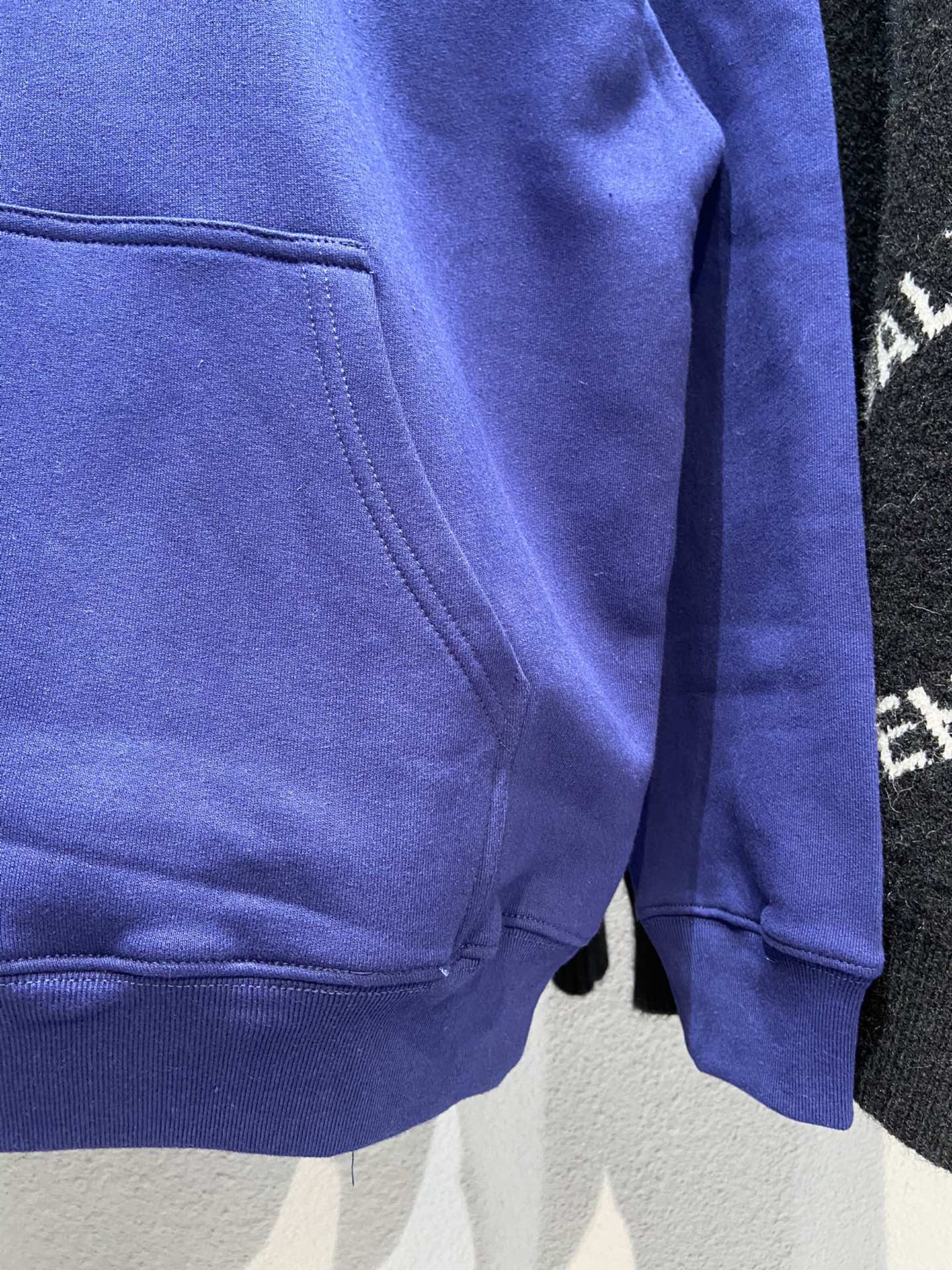 Balenciaga Hoodie Logo Medium Fit in Blue