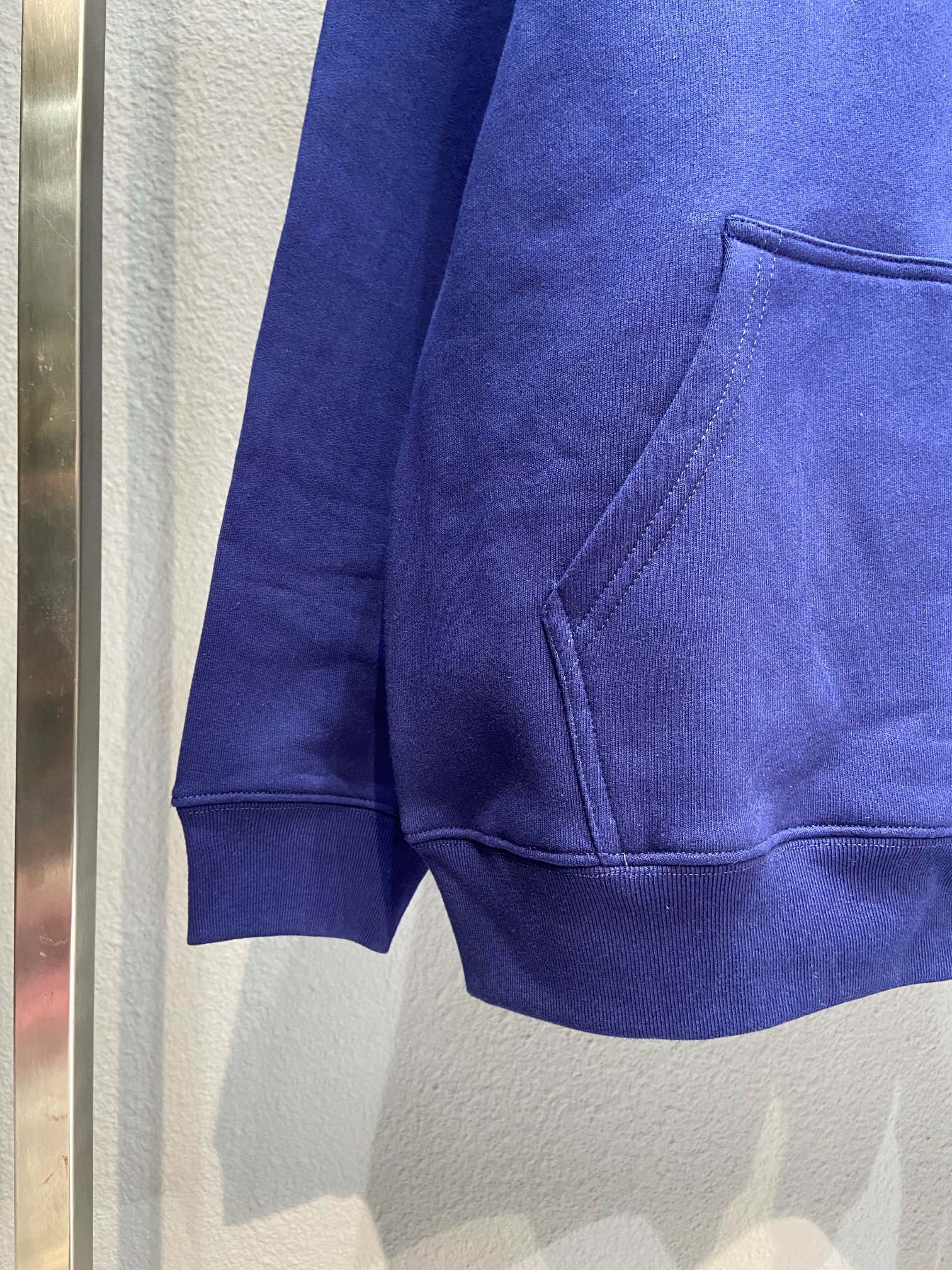 Balenciaga Hoodie Logo Medium Fit in Blue