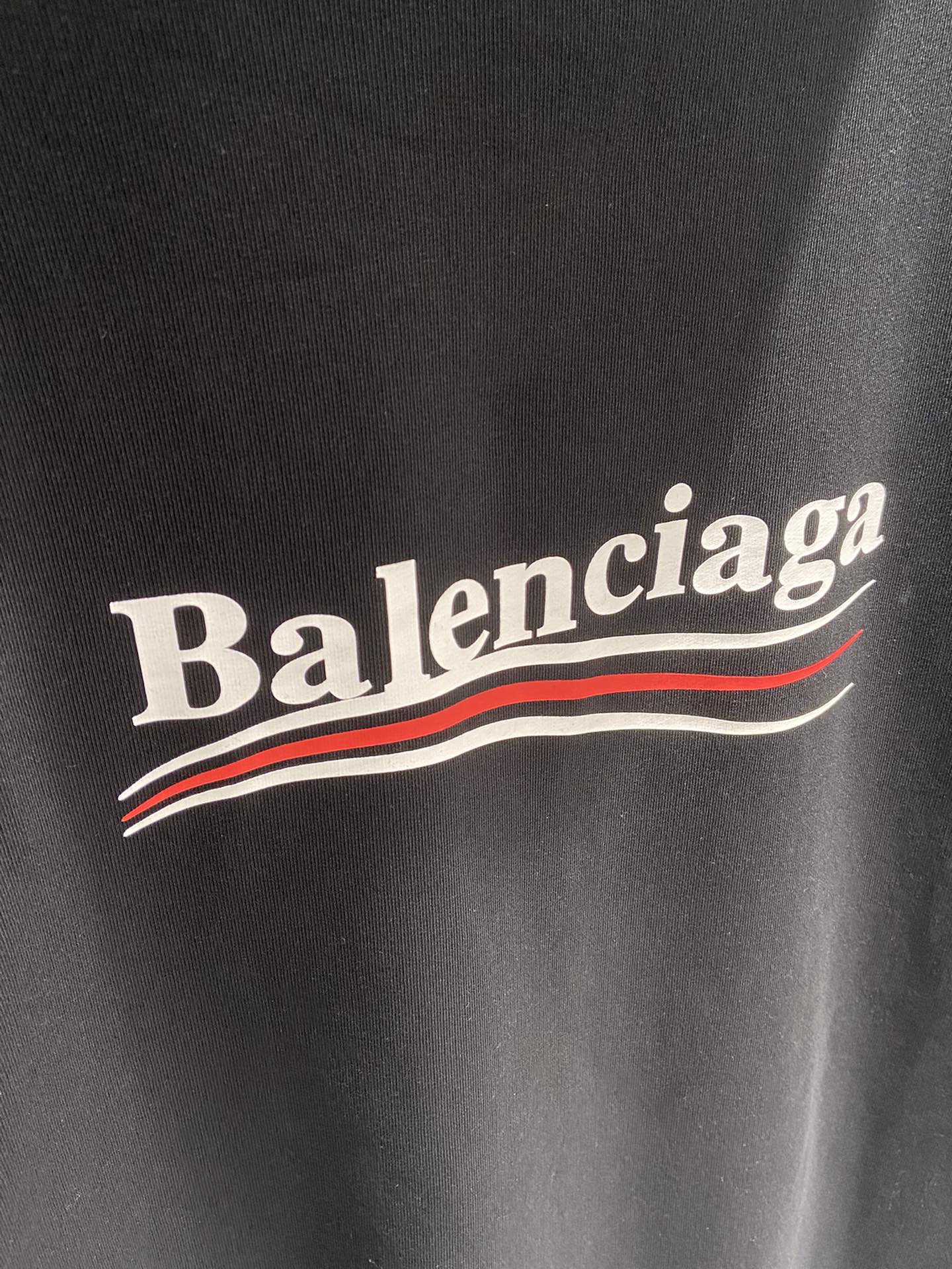 Balenciaga Hoodie Logo Medium Fit in Black