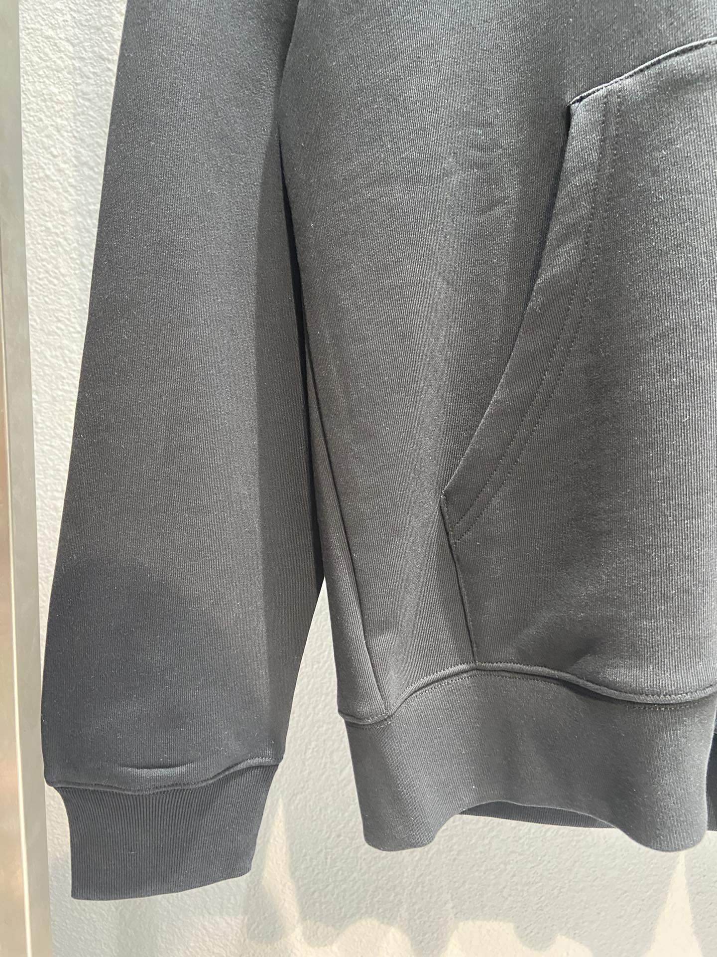 Balenciaga Hoodie Logo Medium Fit in Black