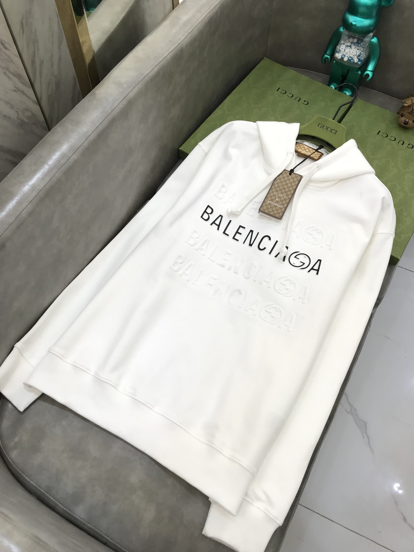 Balenciaga Hoodie Logo Medium Fit