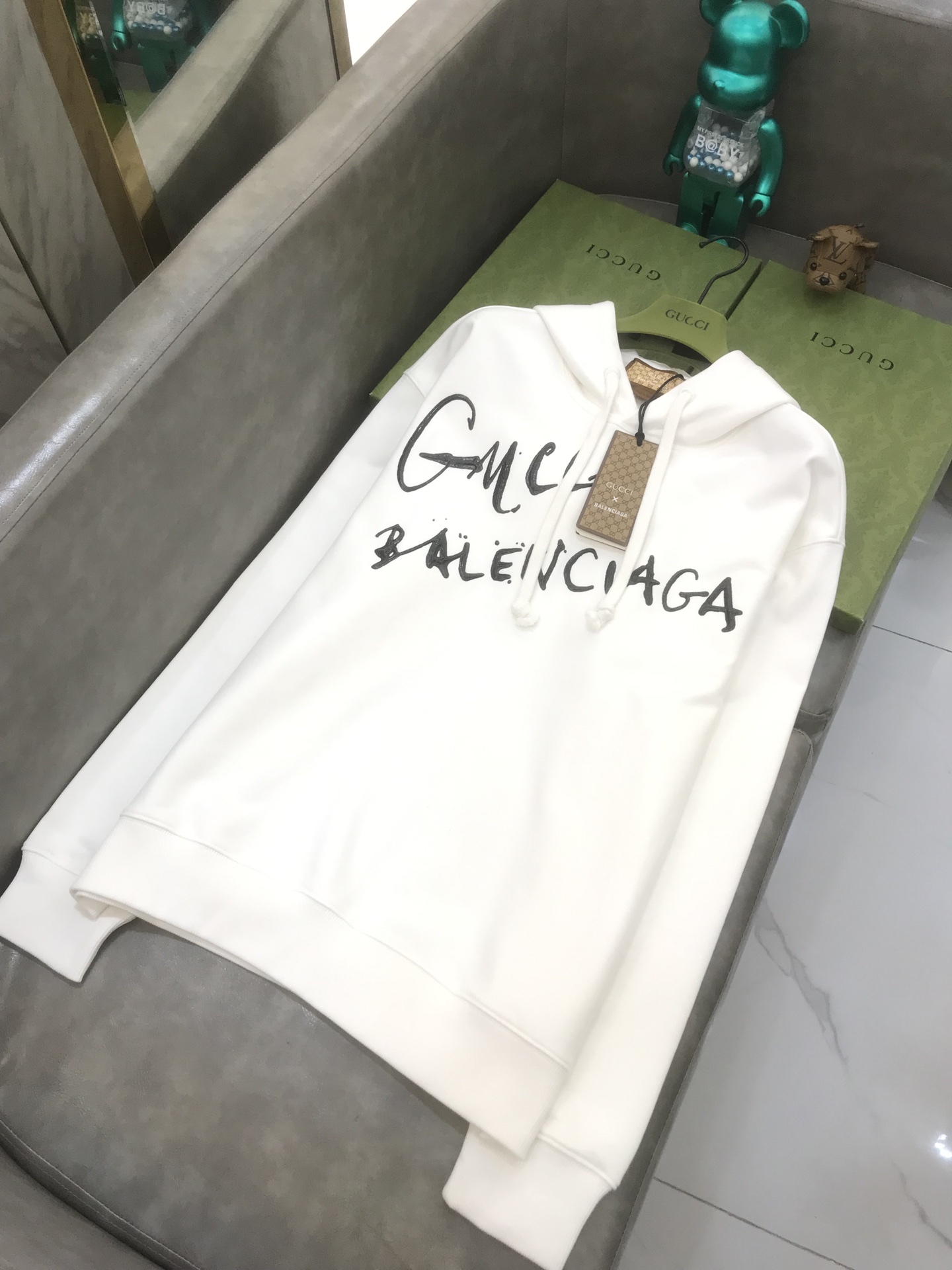 Balenciaga Hoodie Logo Medium Fit