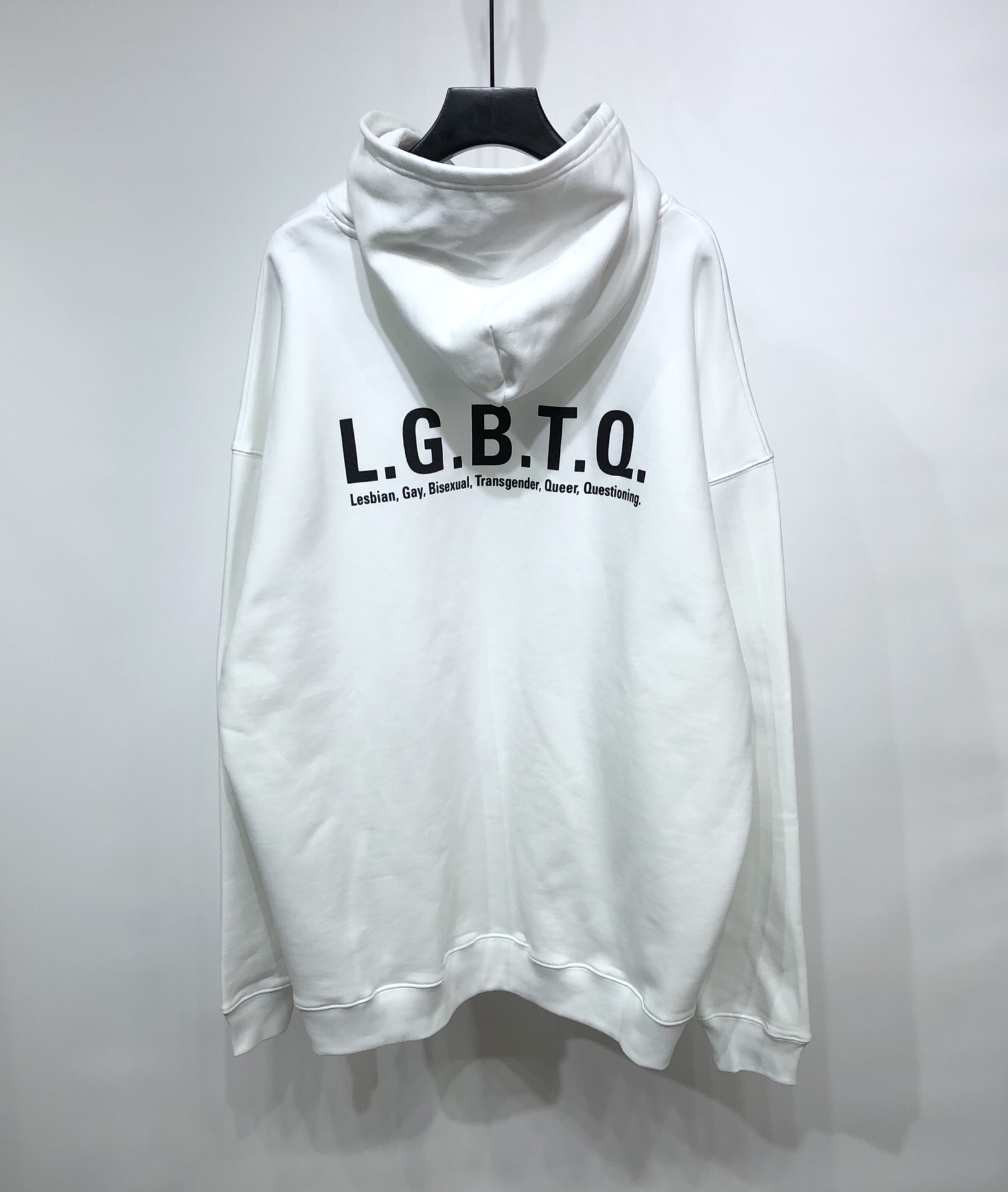 Balenciaga Hoodie Lgbtq Boxy in White