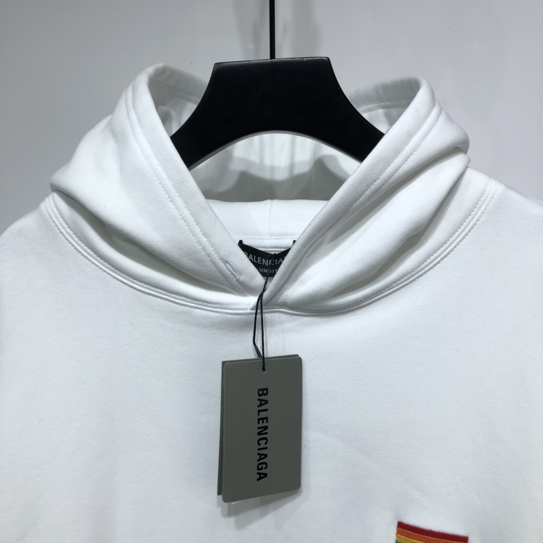 Balenciaga Hoodie Lgbtq Boxy in White