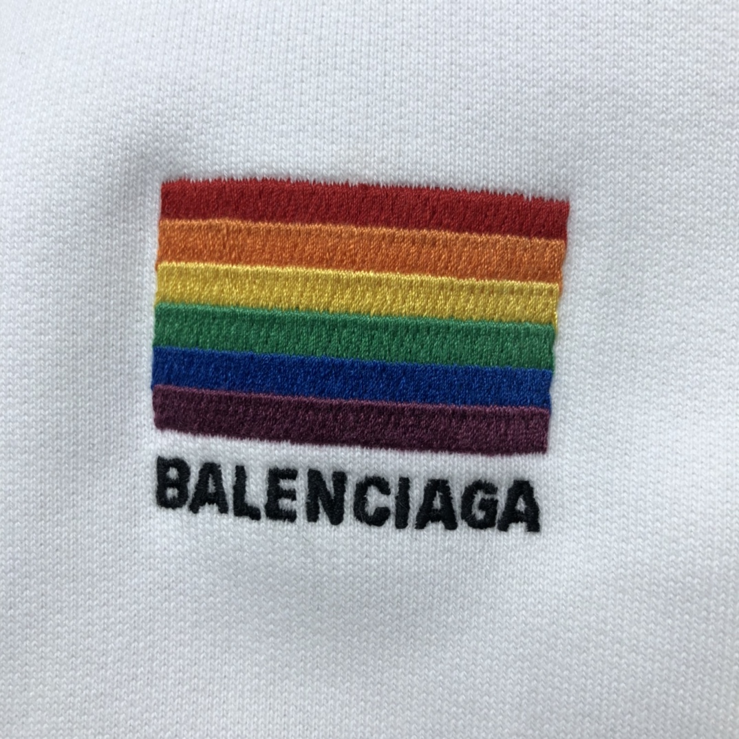 Balenciaga Hoodie Lgbtq Boxy in White