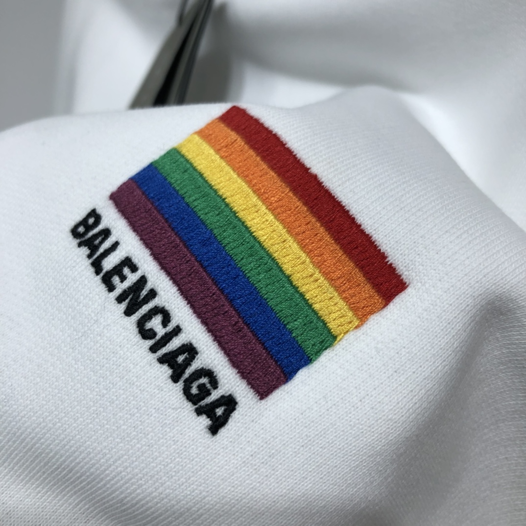 Balenciaga Hoodie Lgbtq Boxy in White