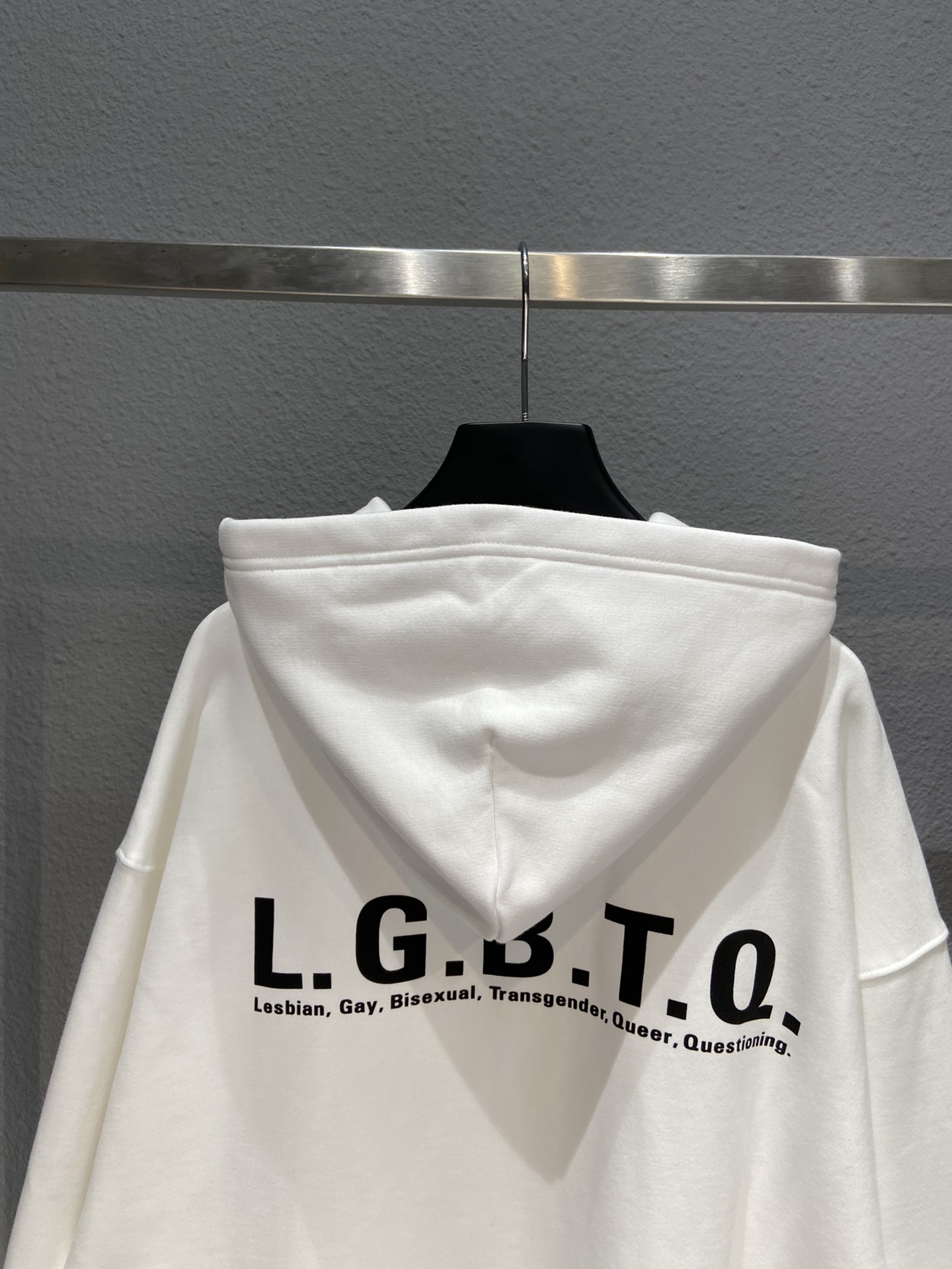 Balenciaga Hoodie Lgbtq Boxy in White