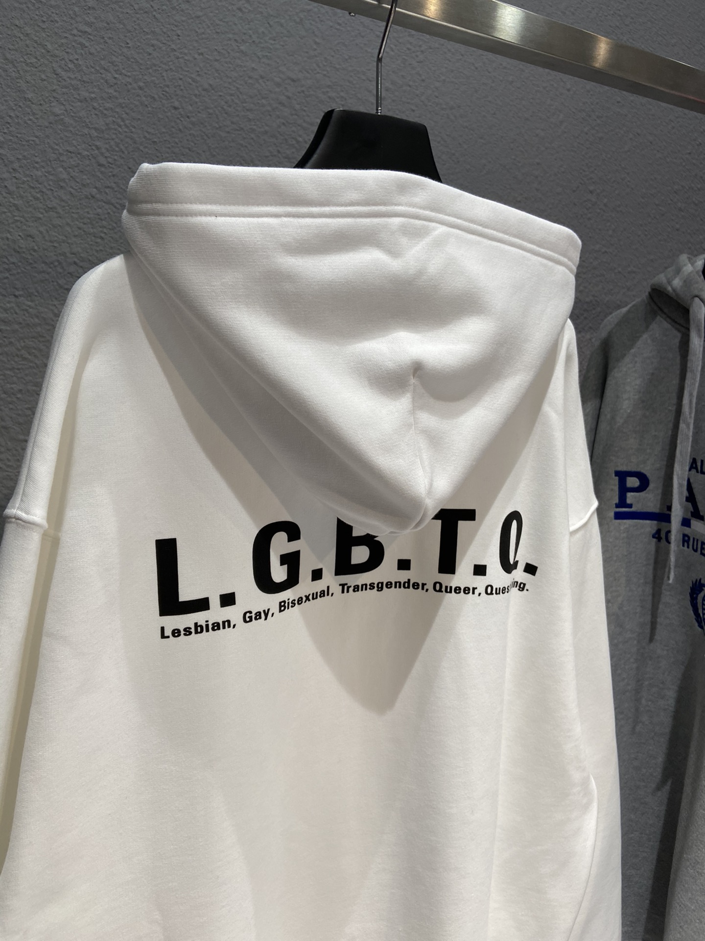 Balenciaga Hoodie Lgbtq Boxy in White