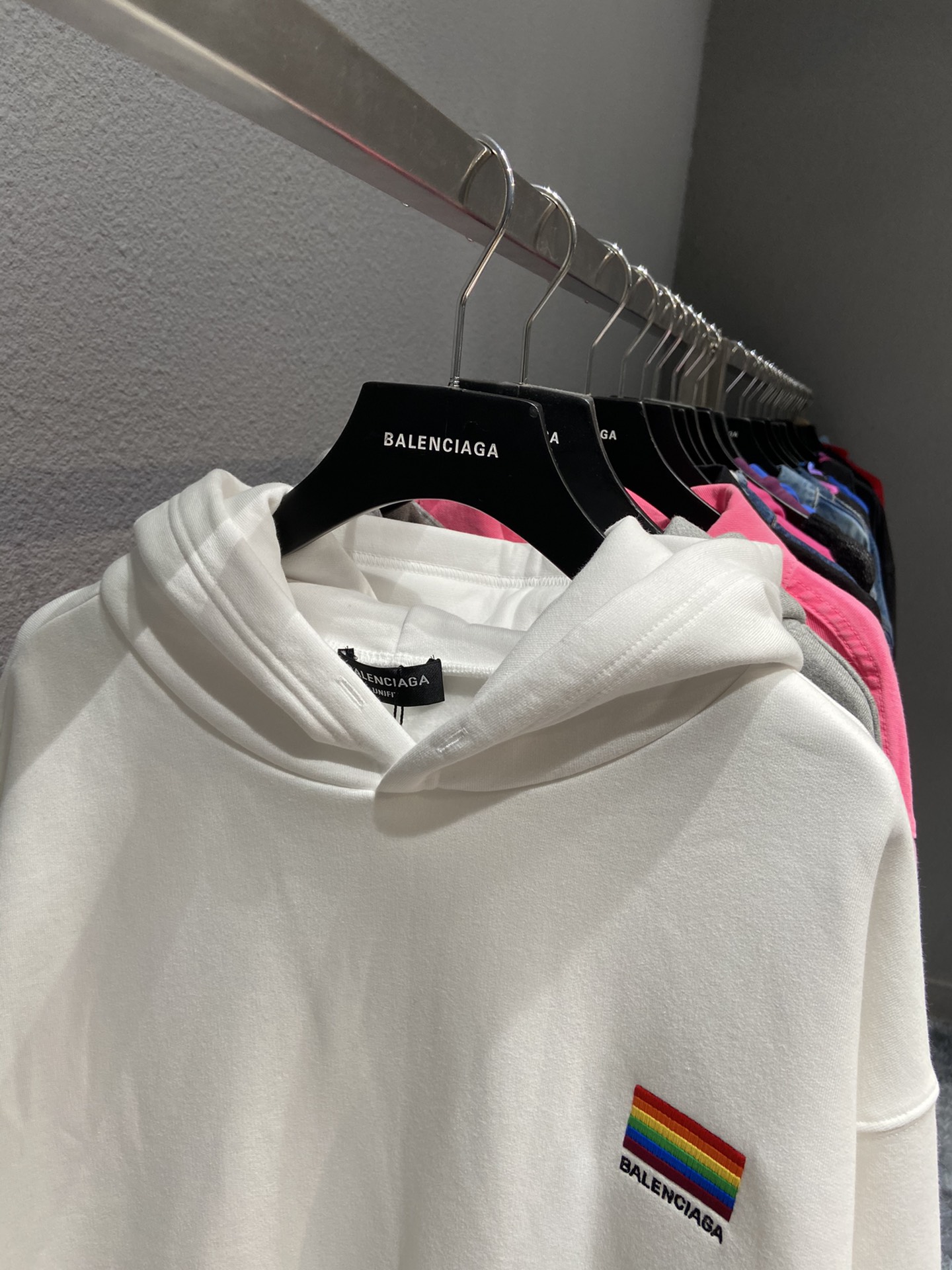 Balenciaga Hoodie Lgbtq Boxy in White