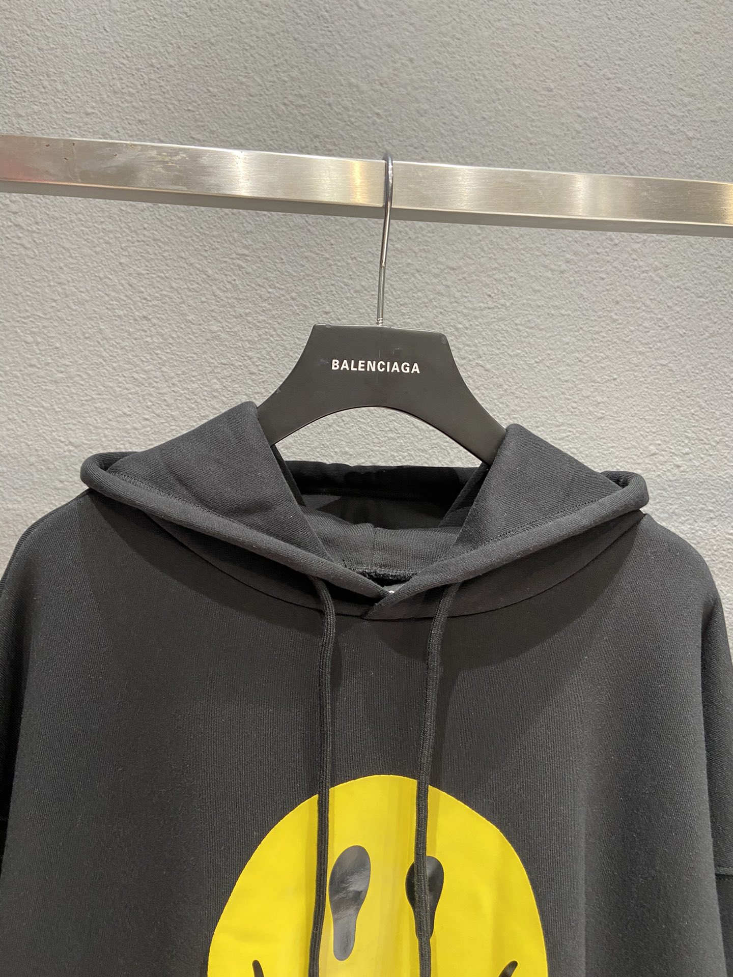 Balenciaga Hoodie Drip Peace Large Fit in Black