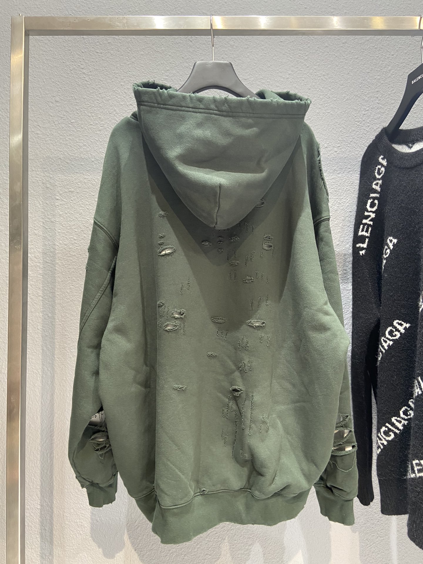 Balenciaga Hoodie Destroyed in Green