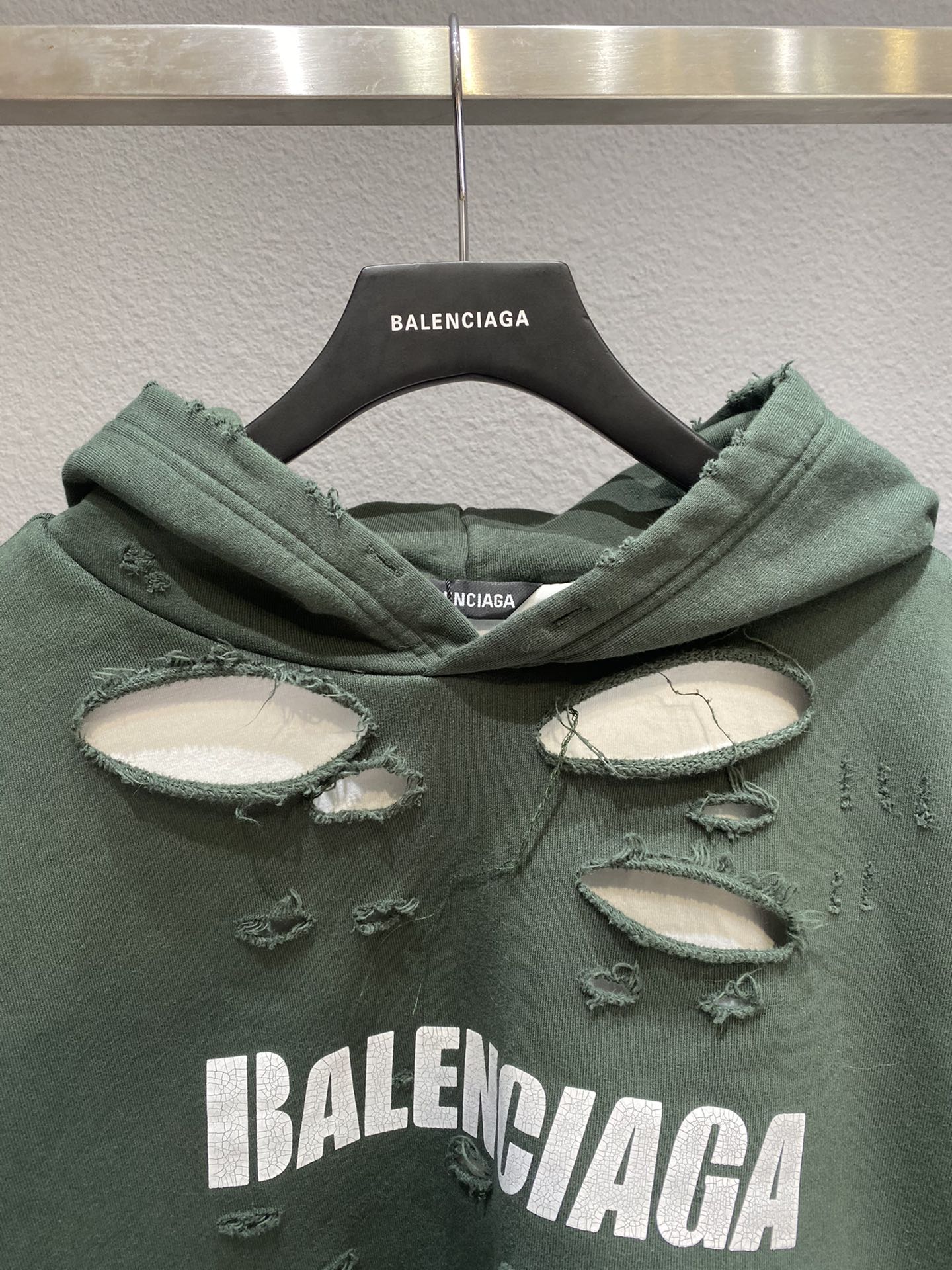 Balenciaga Hoodie Destroyed in Green