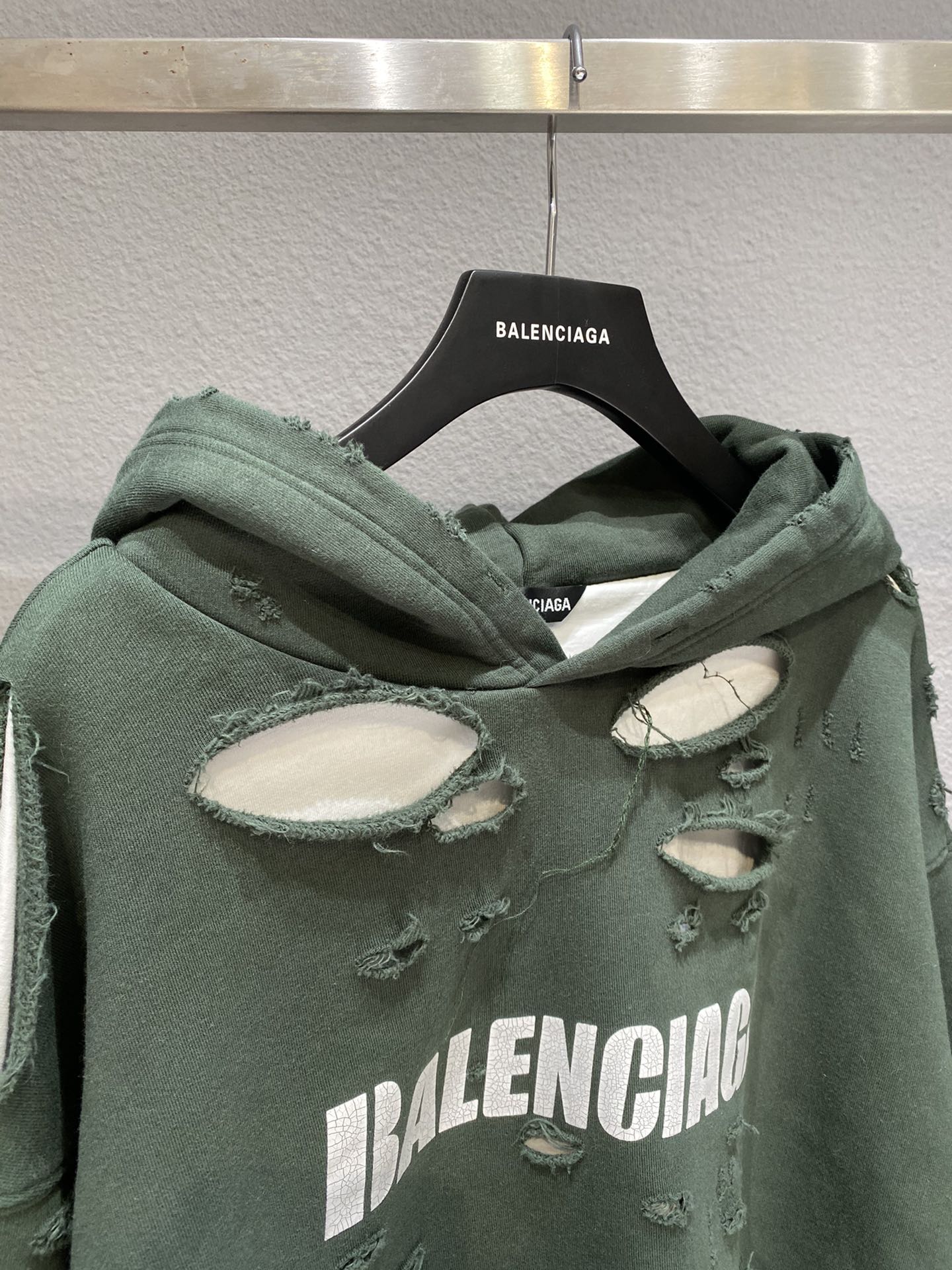 Balenciaga Hoodie Destroyed in Green