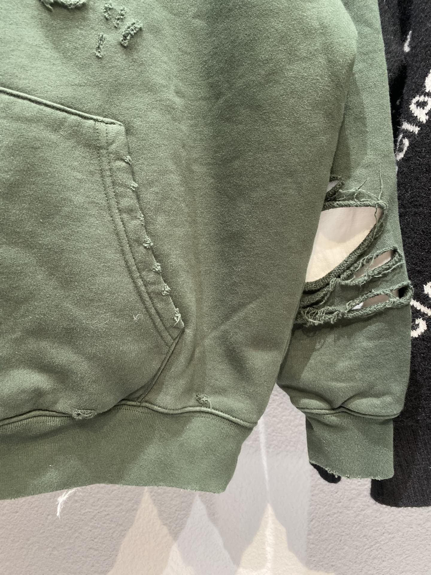 Balenciaga Hoodie Destroyed in Green